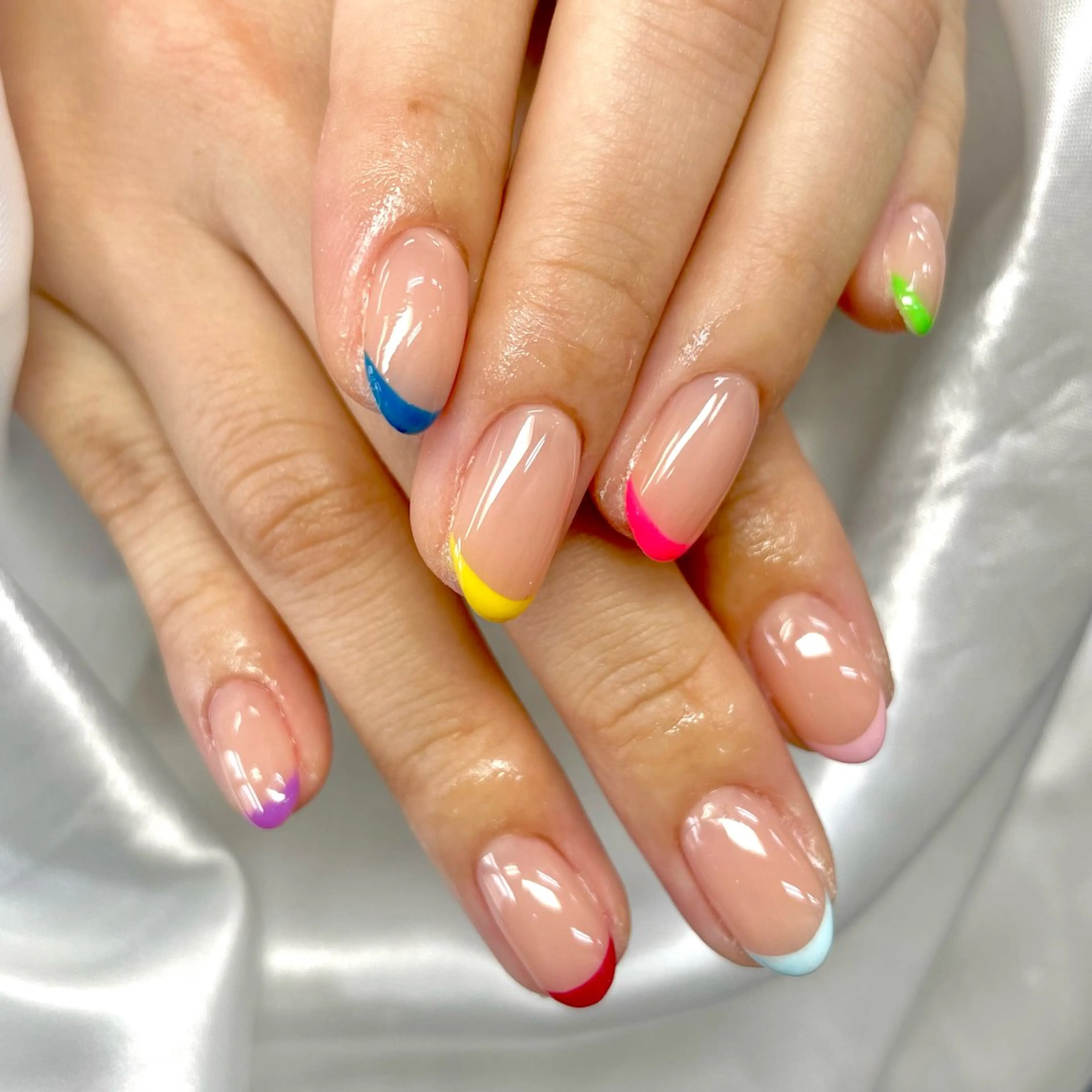 ネイル フレンチネイル ハンドネイル Bianca美浜店 Hanaのネイルデザイン