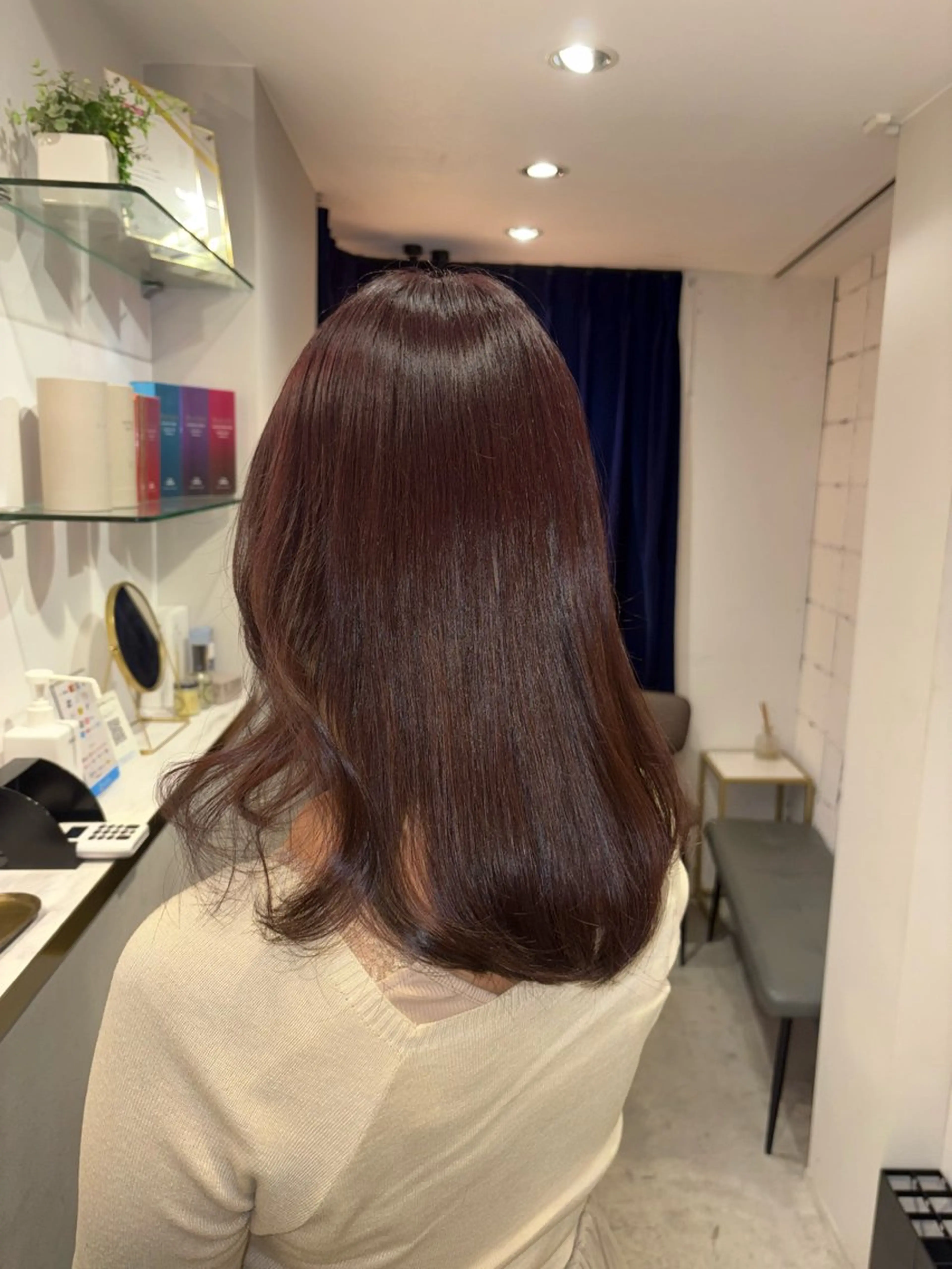 ミディアム り おのヘアスタイル