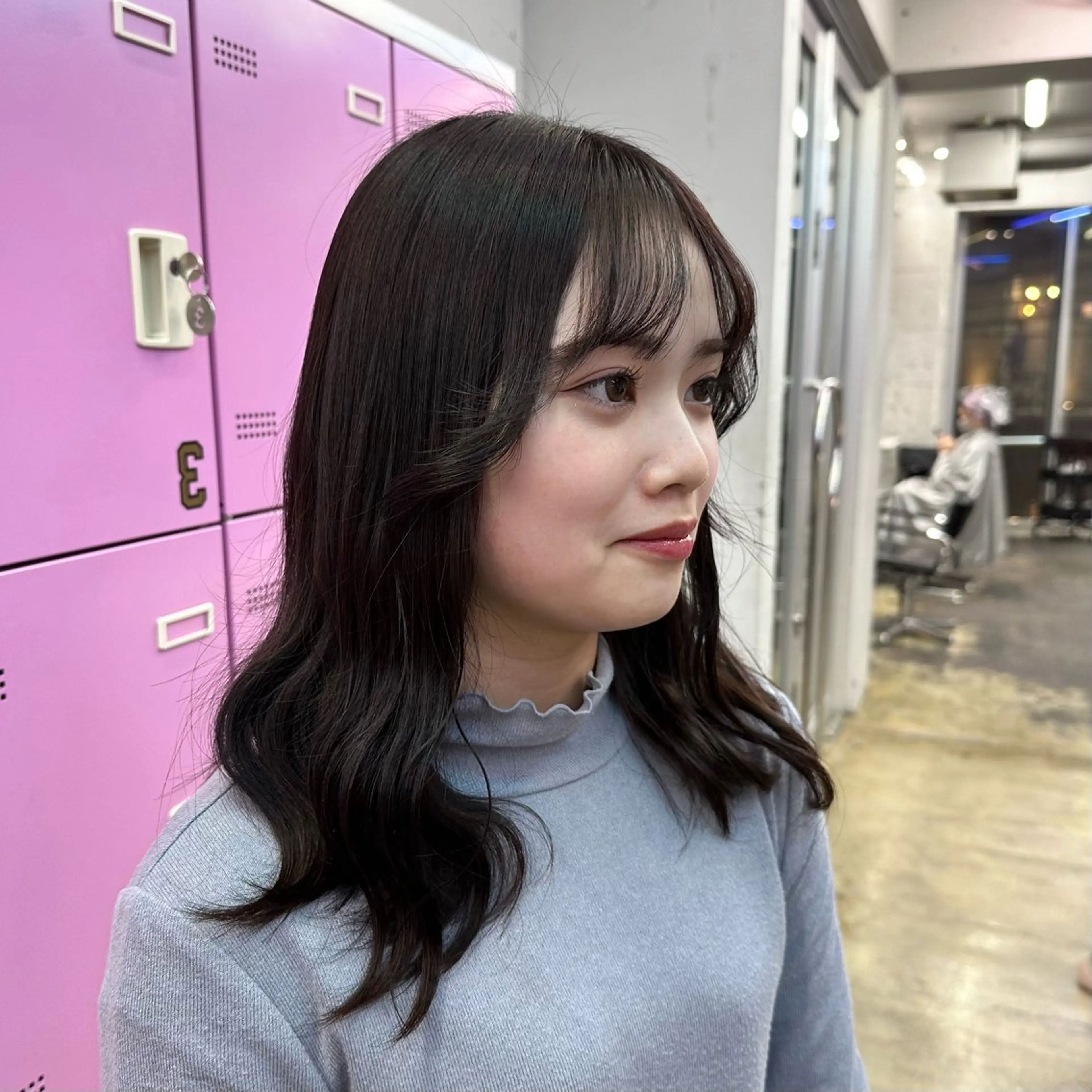 セミロング カラー ヘアアレンジ 🎀モテ暖色× エクステ🎀あかりのヘアスタイル