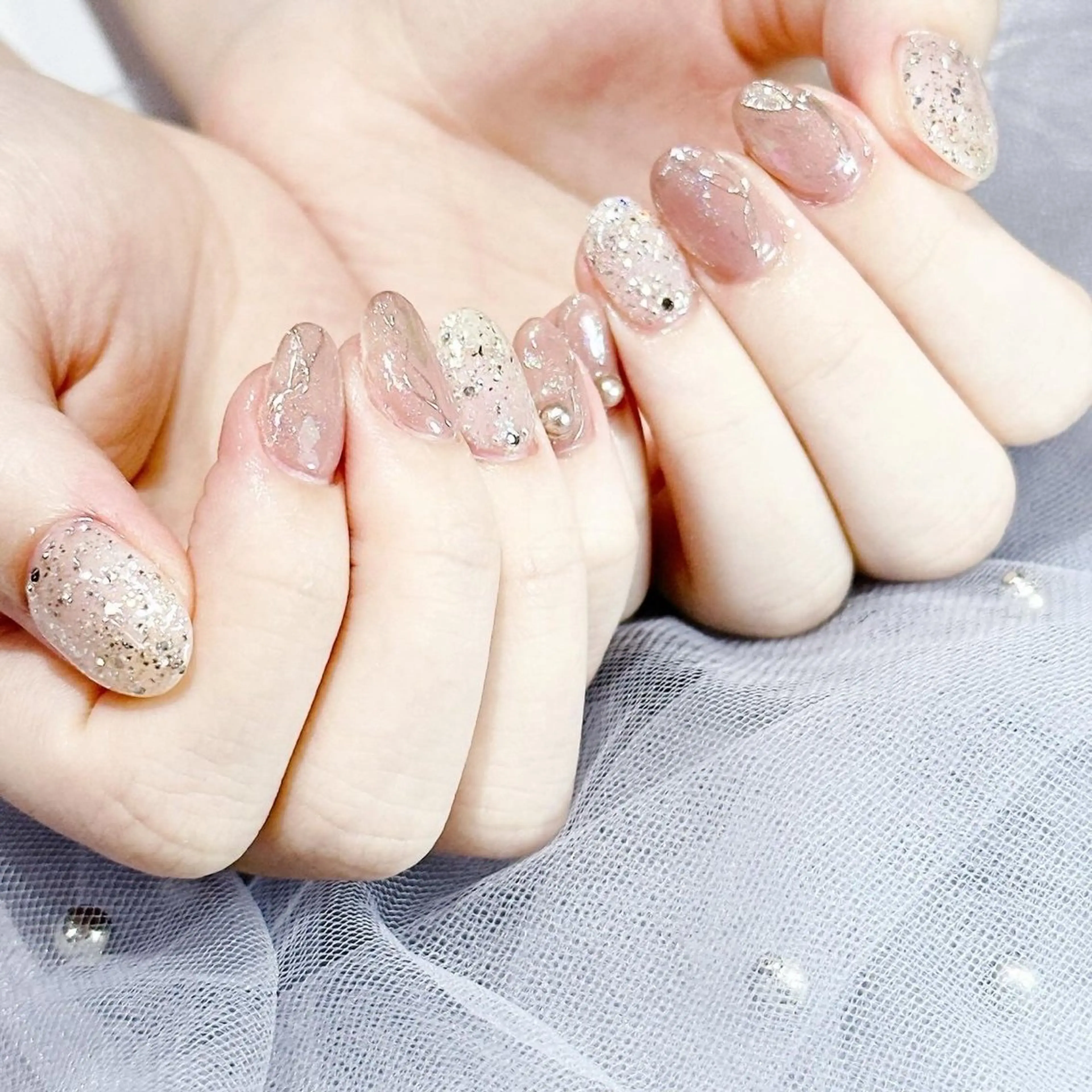 ネイル アニマル柄 フットネイル ジェルネイル マグネットネイル マットネイル ネイルサロン パールのネイルデザイン