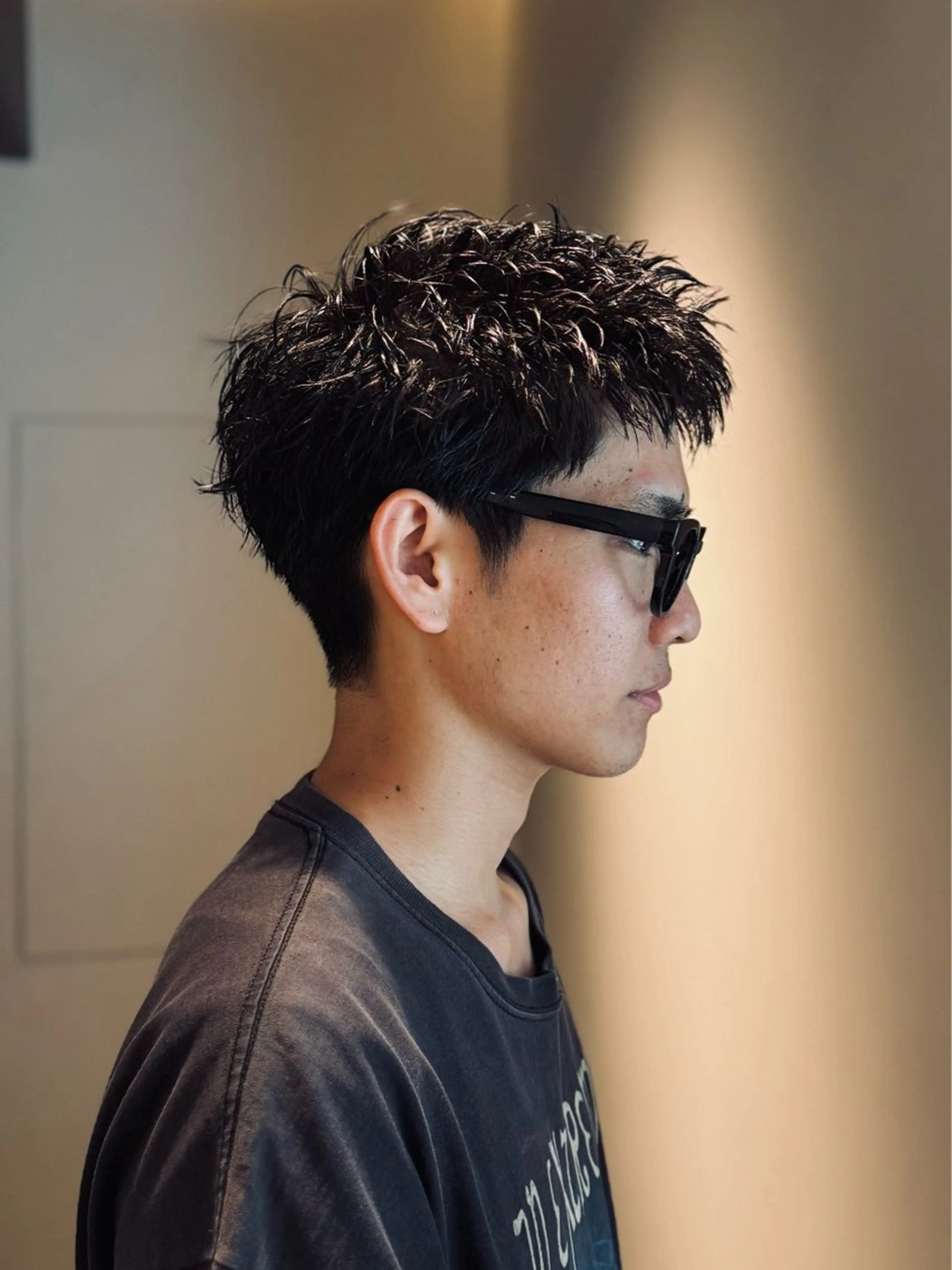 ショート パーマ メンズ メンズパーマ カット パーマ 丸山 航輝のヘアスタイル