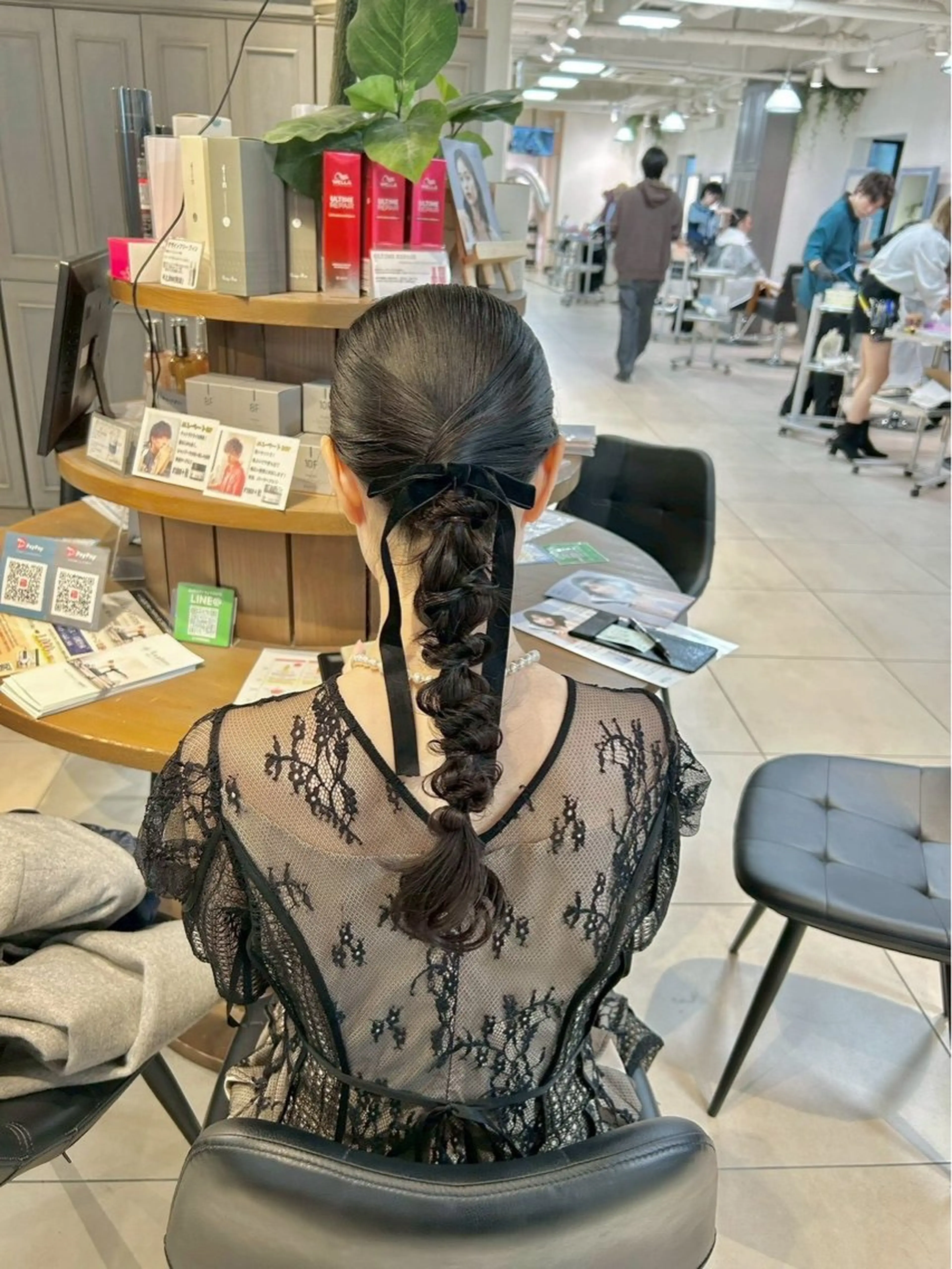 ヘアアレンジ ヘアアレンジ/ヘッド スパ/透明感カラーのヘアスタイル