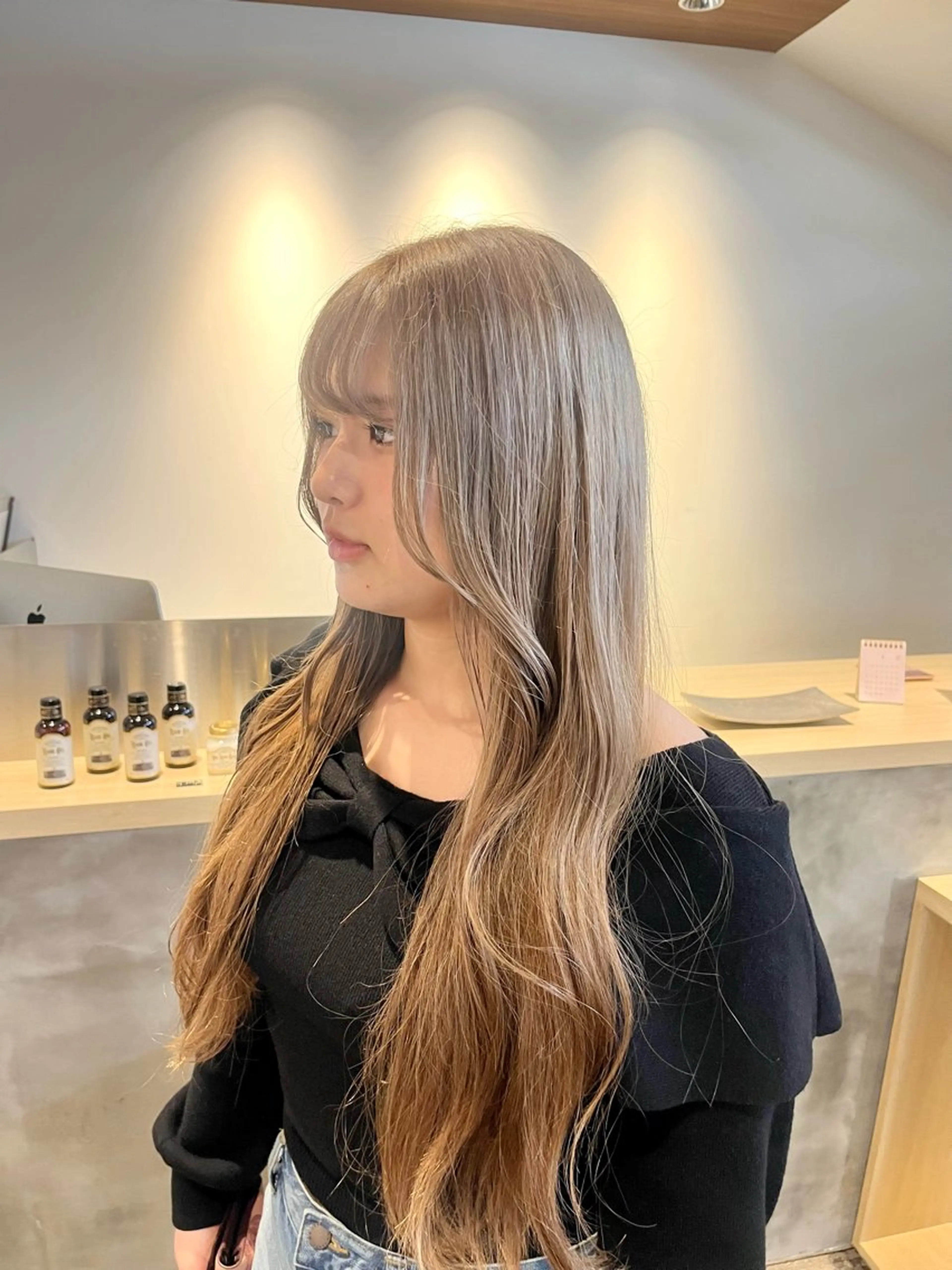 ロング 髪質改善/ウルフ ダブルカラー/ショウのヘアスタイル