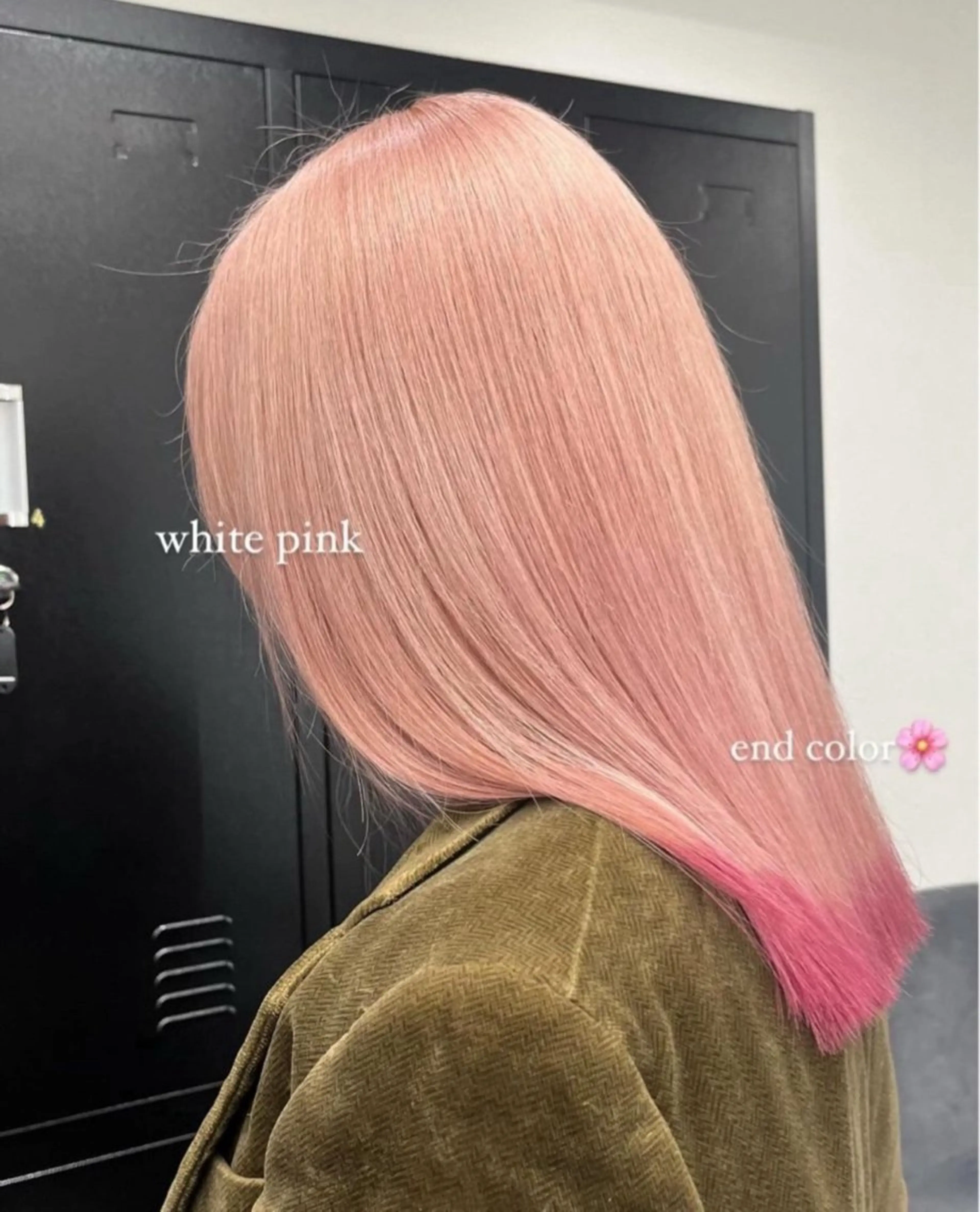 ミディアム カラー ヘアアレンジ ハイトーン/透明感 髪質改善/rinaのヘアスタイル