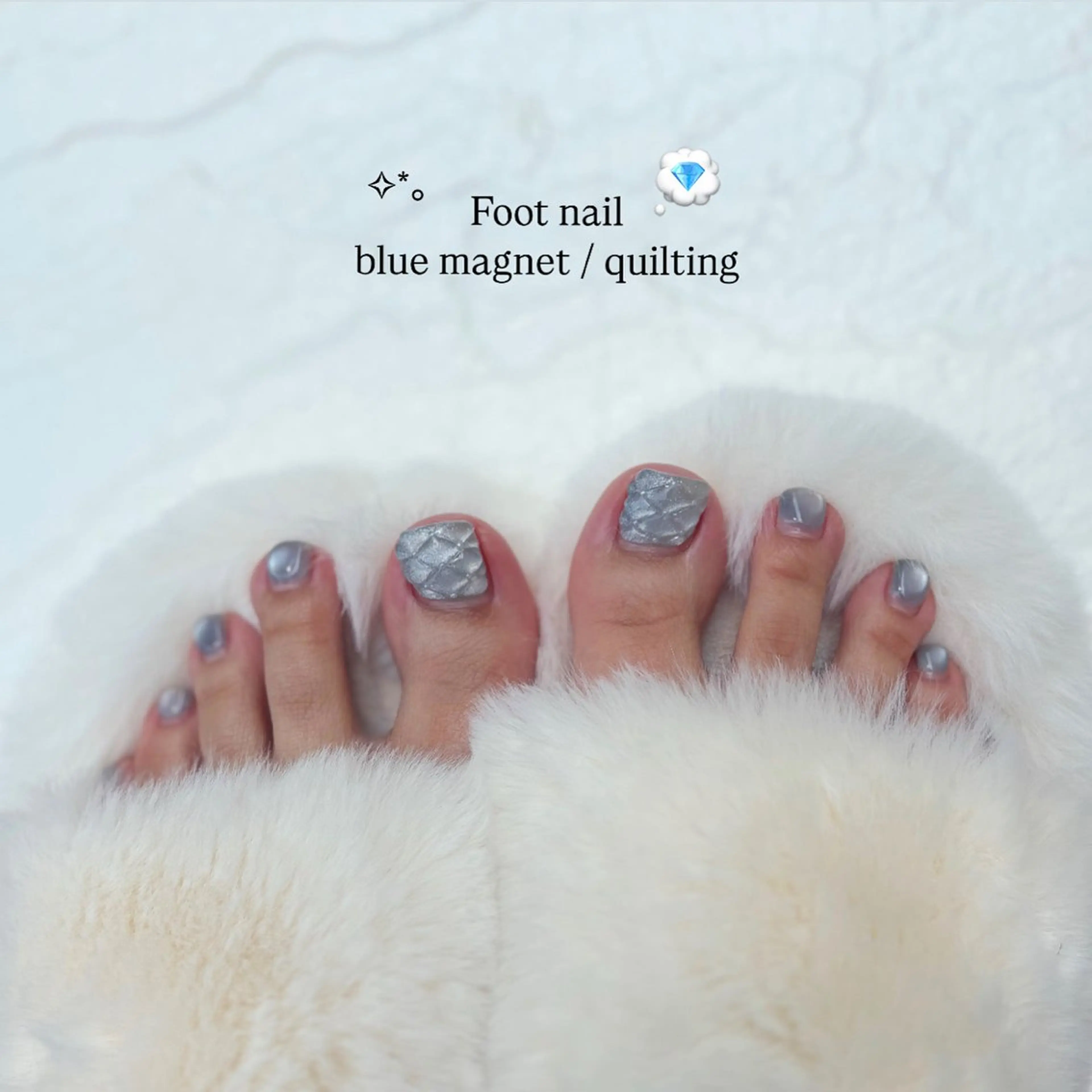 ネイル マグネットネイル フットネイル Angelique 平形/高崎のネイルデザイン