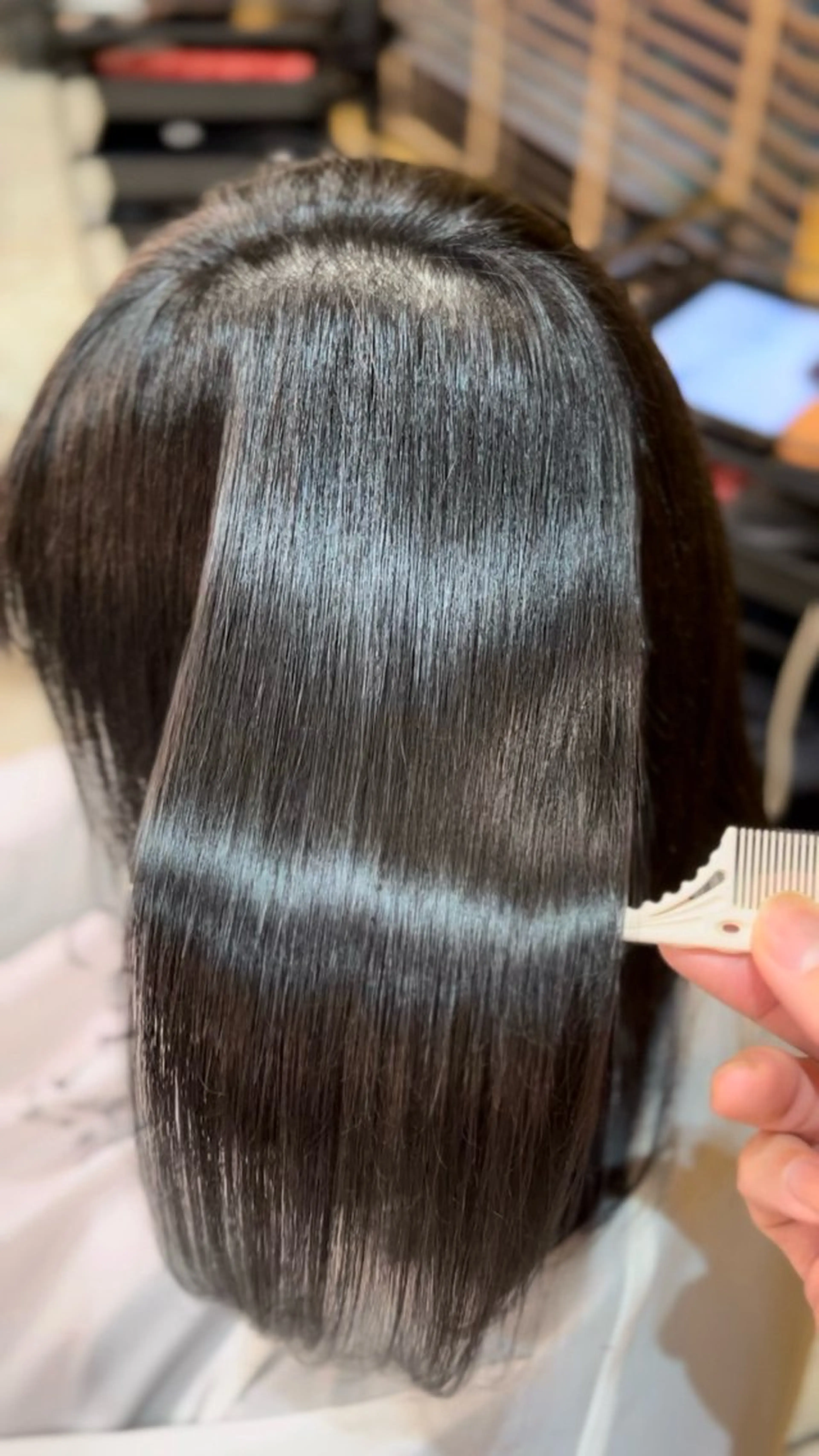 ロング カット 縮毛矯正 トリートメント 縮毛矯正/髪質改善 飯田公祐のヘアスタイル