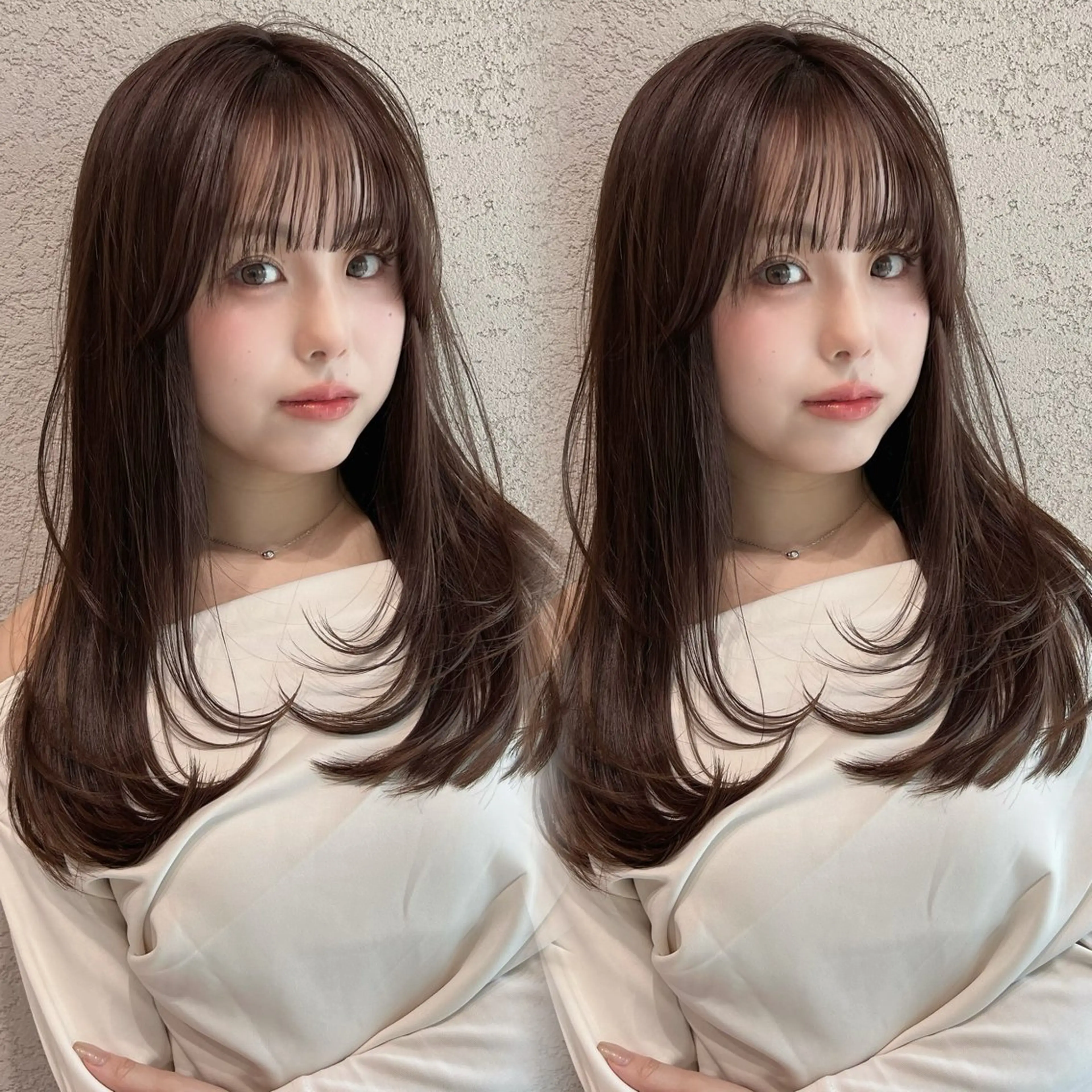 ロング カラー 似合わせカット カット ヘアカラー トリートメント レイヤー/髪質改善 Lond ambreのヘアスタイル