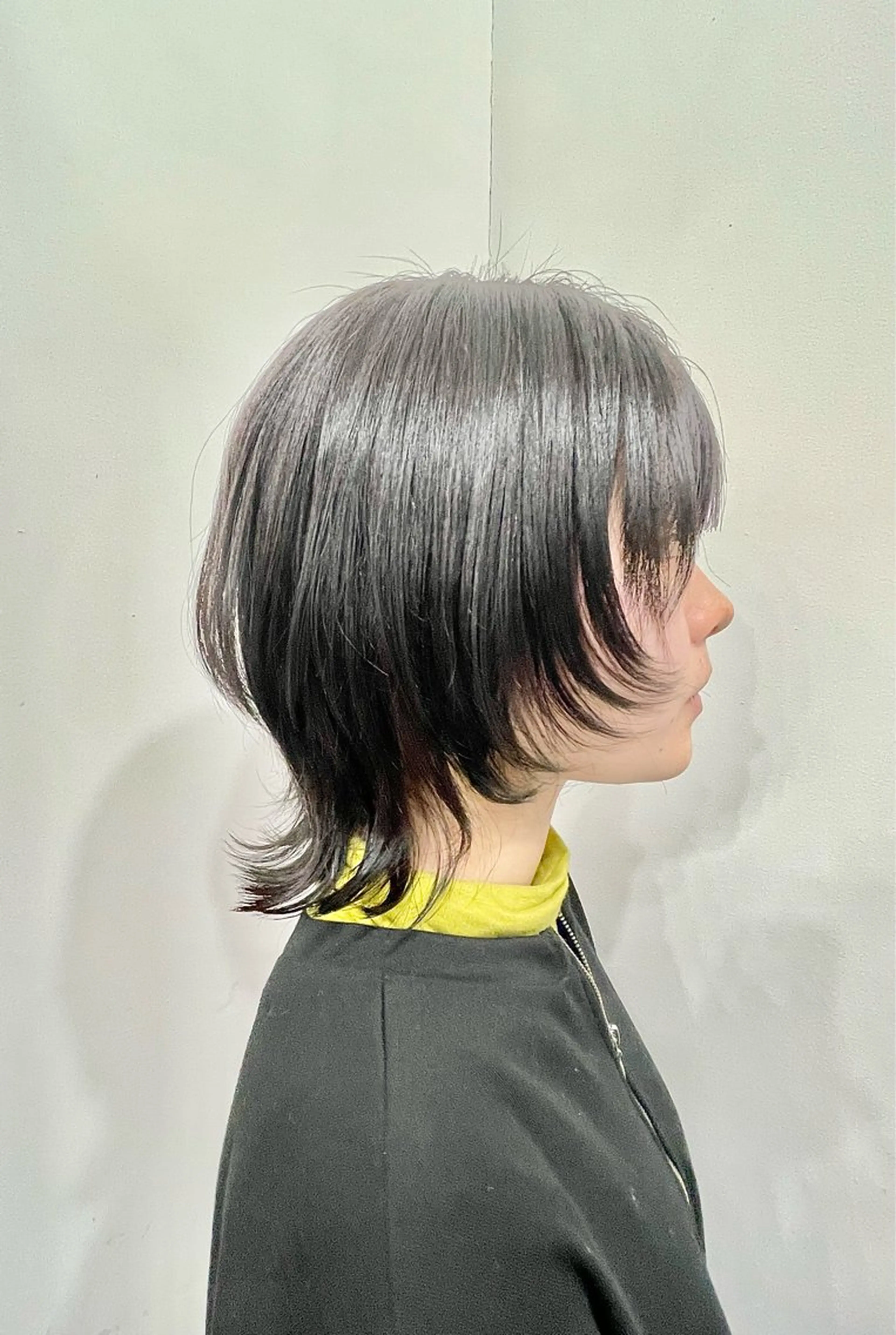 ミディアム ウルフカット カット ヘアカラー トリートメント ヘッドスパ 五藤 🍀壽野のヘアスタイル