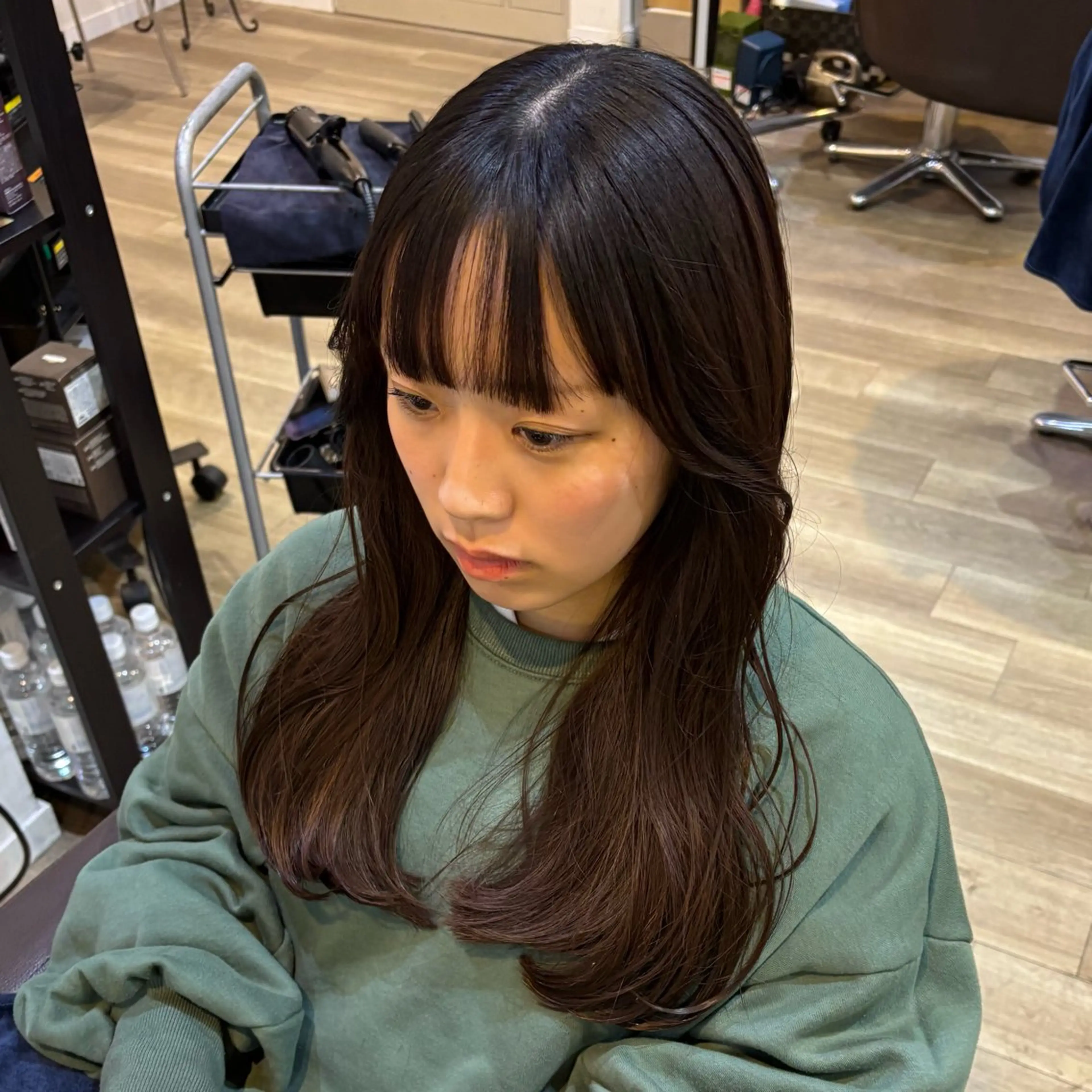 ロング カット 🎀ハイトーン/ 艶カラー/夕月🎀のヘアスタイル