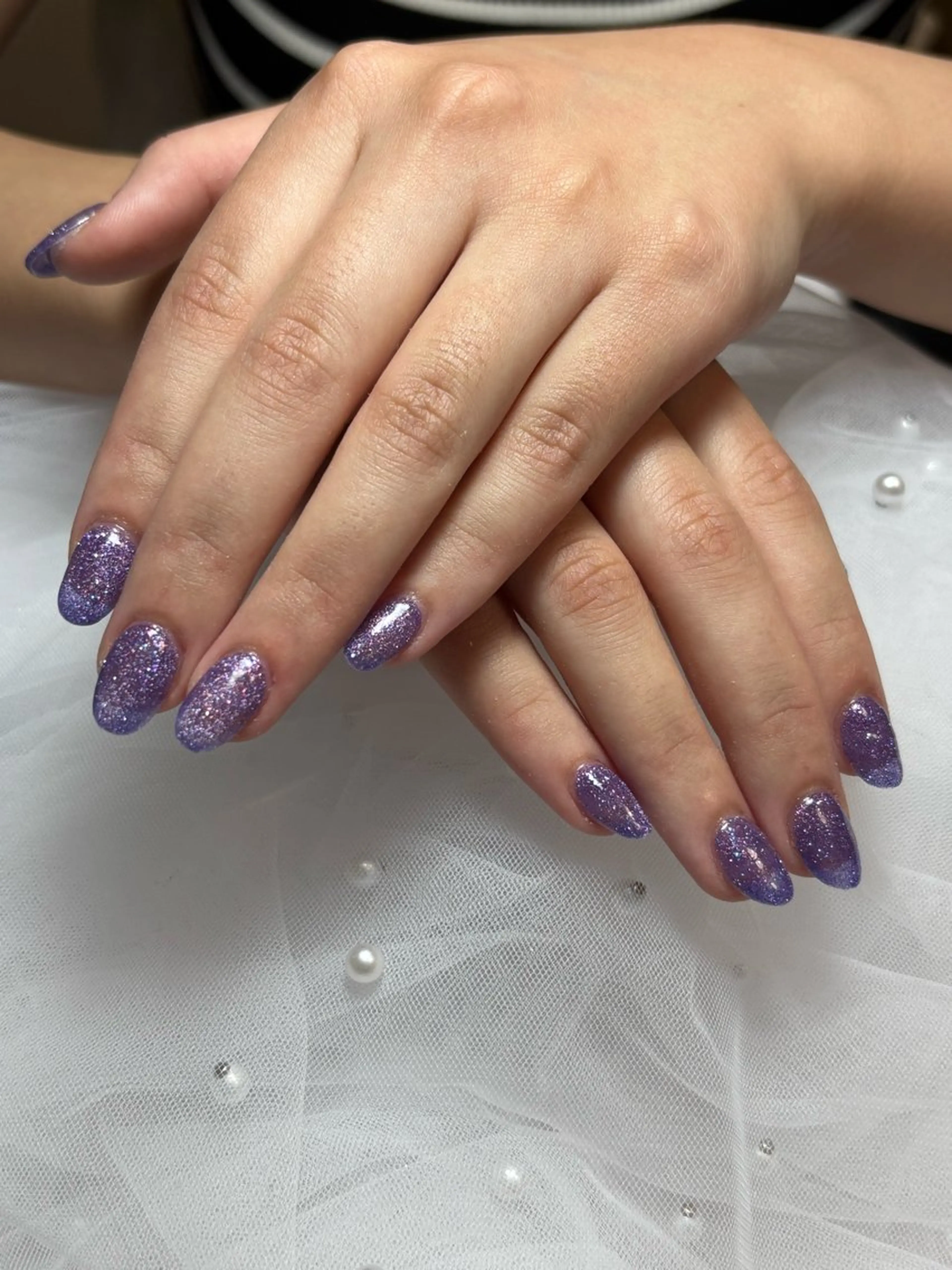 ネイル フラッシュネイル ワンカラーネイル ネイルチップ ハンドネイル 三本 綾奈のネイルデザイン