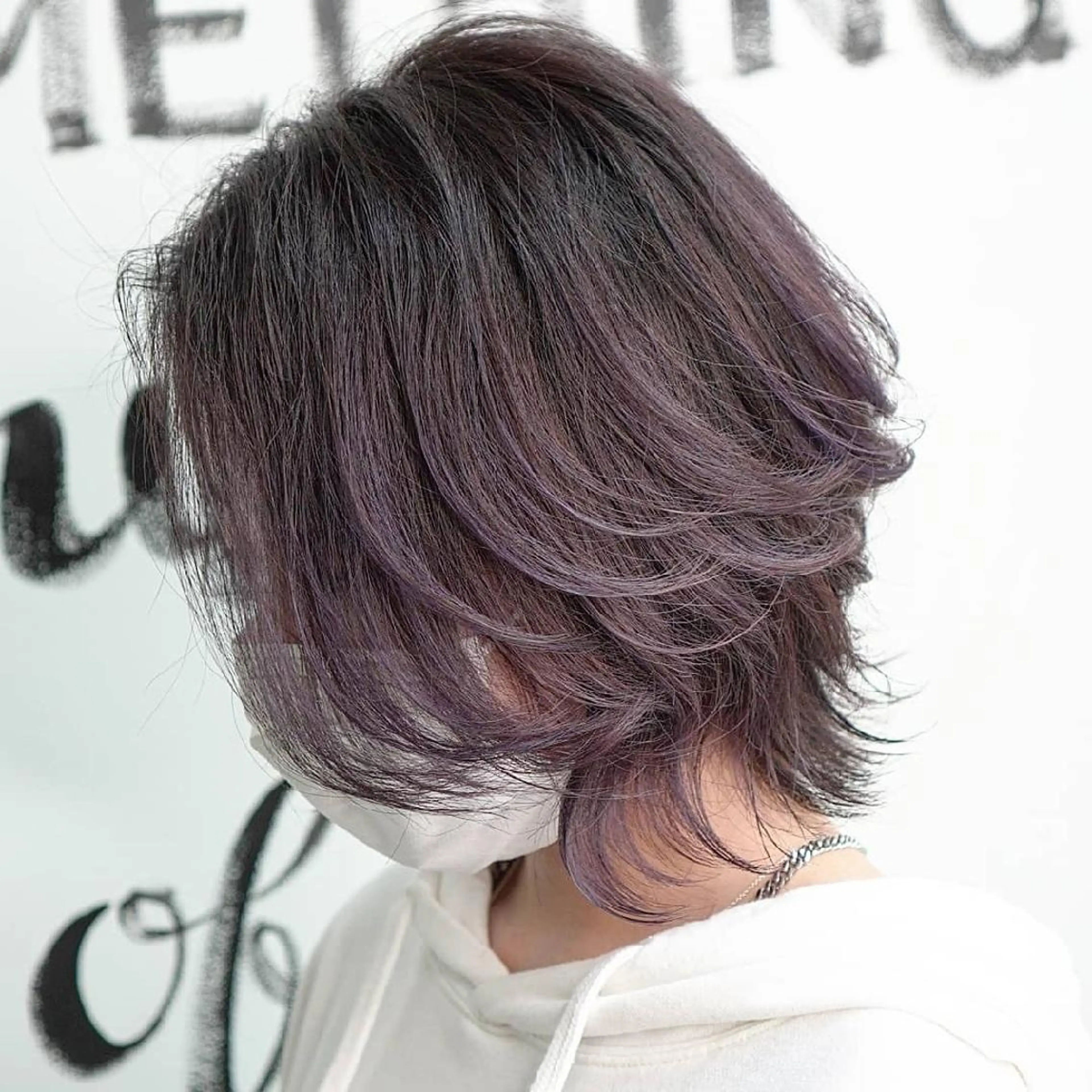 ショート カラー バレイヤージュ レイヤーカット 植田 /エクステ /ブリーチ/髪質改善のヘアスタイル