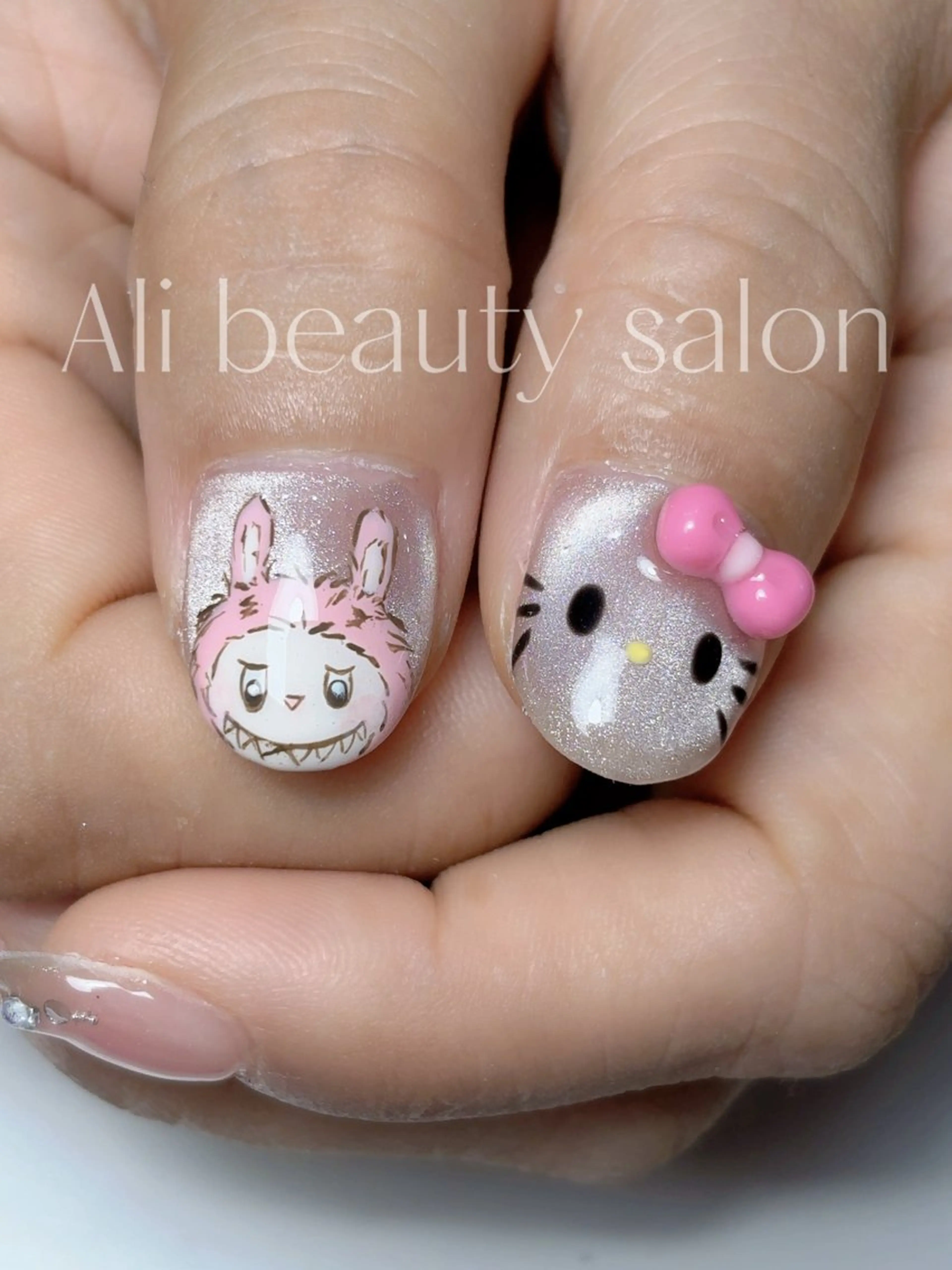 ネイル フレンチネイル マグネットネイル マグネットフレンチ ハンドネイル Ali 新小岩 ネイル専門のネイルデザイン