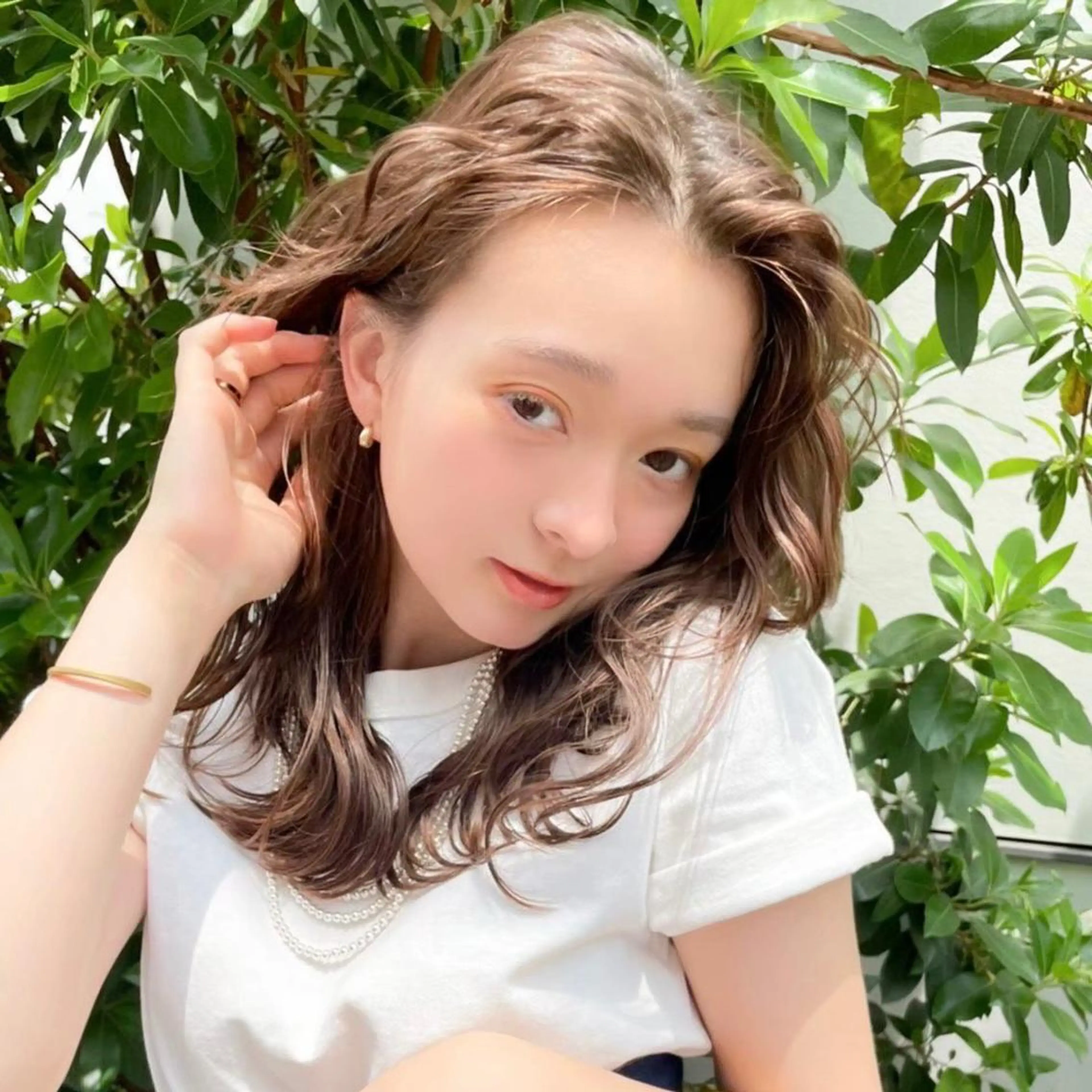 ミディアム カラー パーマ ヘアアレンジ メンズ キッズ ネイル マツエク・マツパ アイブロウ 丁寧なカウンセリング 🌿Chiemi🌿のヘアスタイル