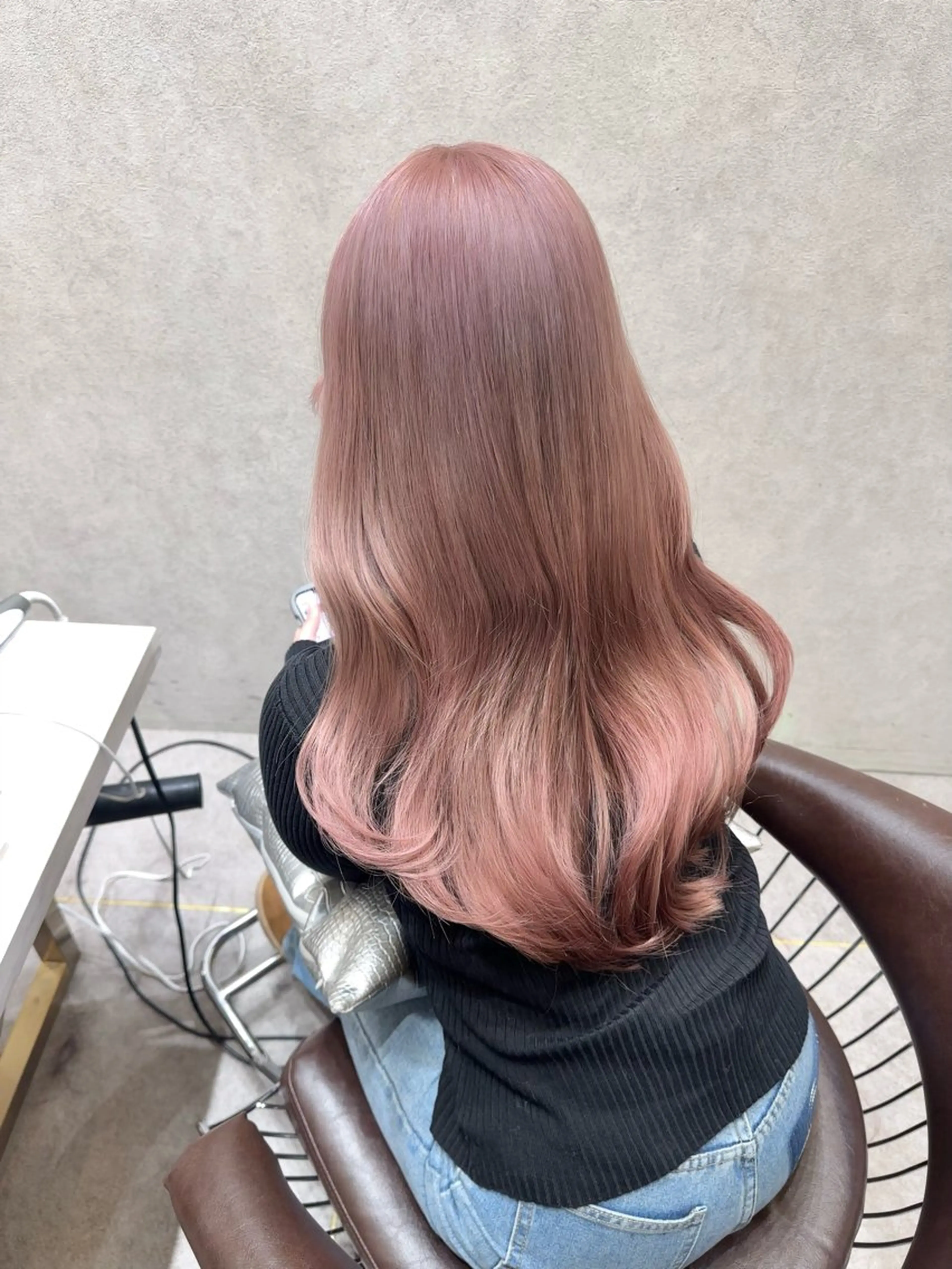 セミロング カラー ヘアアレンジ ヘアカラー トリートメント 天神/ブリーチ/ ブリーチなしカラーのヘアスタイル