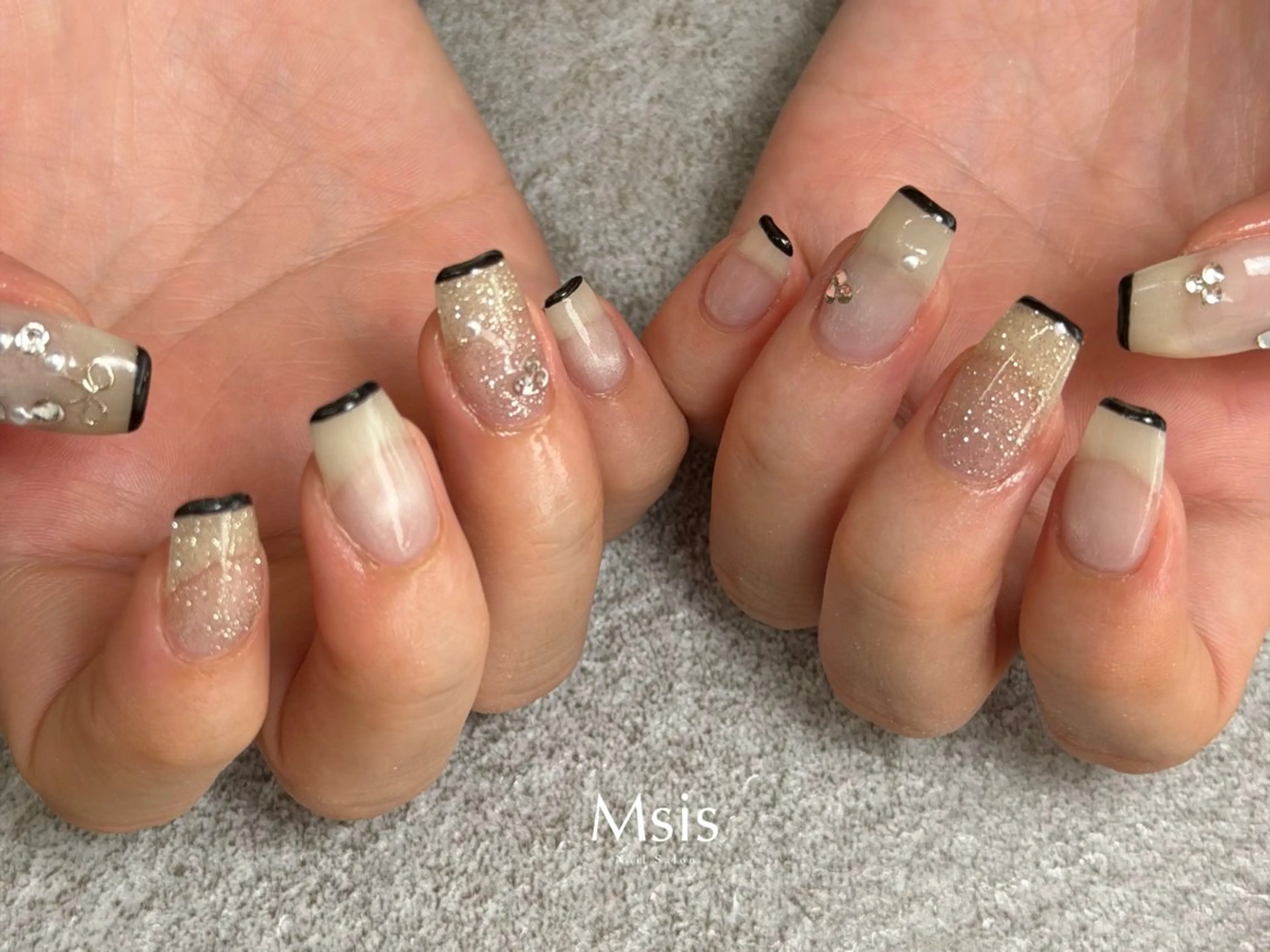 ネイル アートネイル 冬ネイル クリスマス Msis nail salon 西宮北口　南口店【エムシス】所属・Msis  南口店 yukaのネイルデザイン