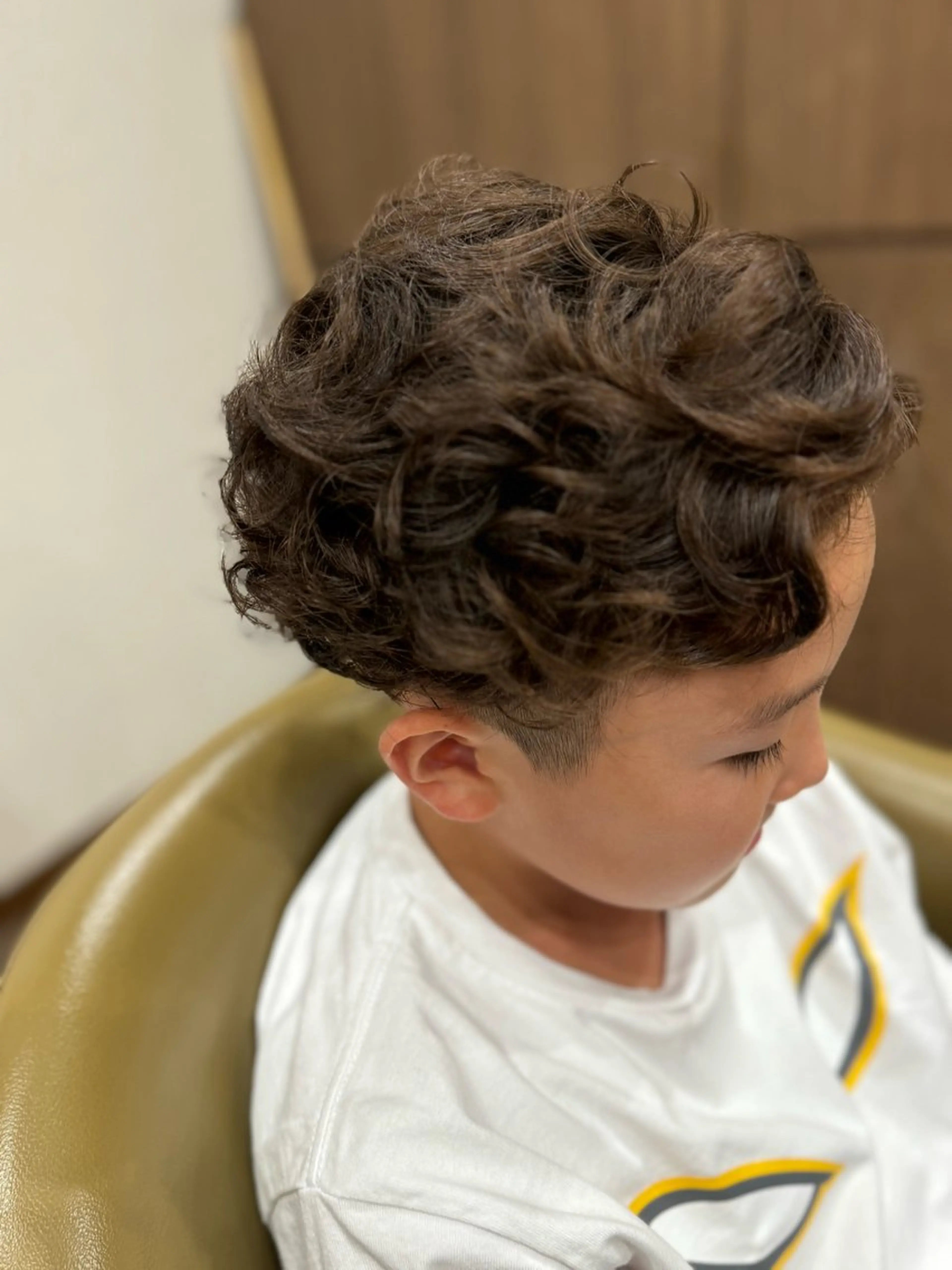 ショート パーマ キッズ カット パーマ 山田 梓のヘアスタイル