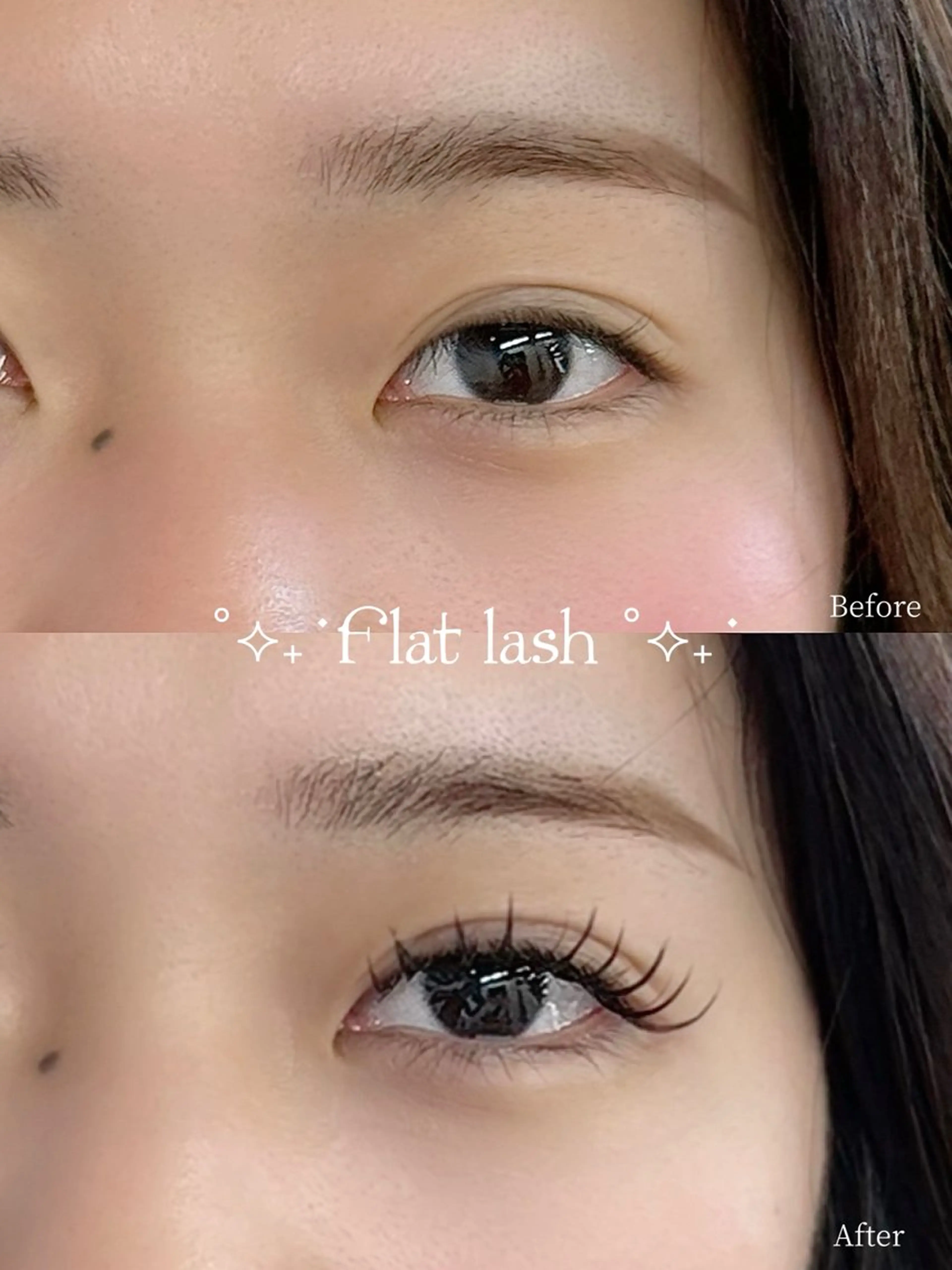 マツエク・マツパ 付け放題 フラットラッシュ La lino. ラ リノのマツエク・マツパデザイン