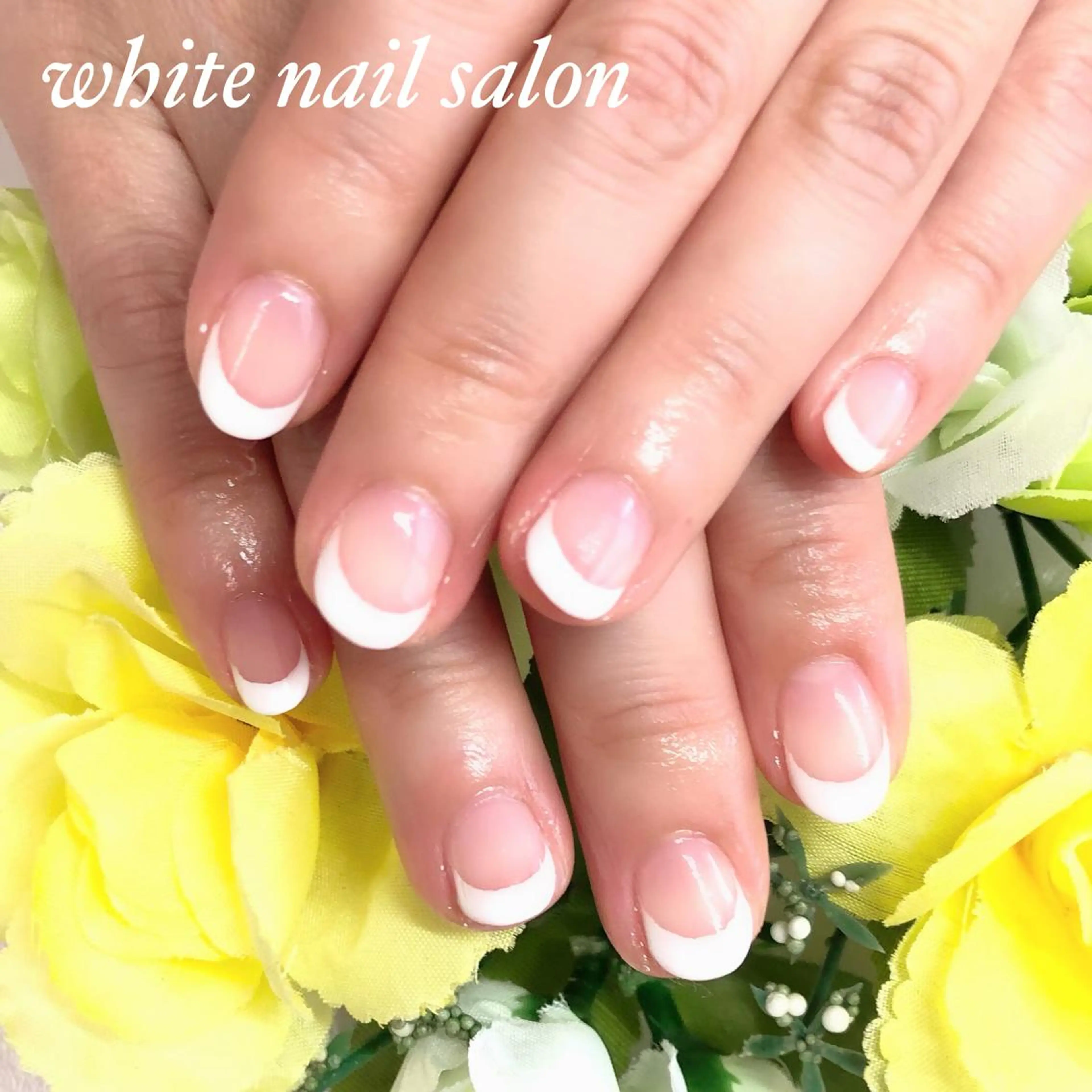 ネイル アートネイル フットネイル フレンチネイル ジェルネイル ハードジェル white nail salonのネイルデザイン