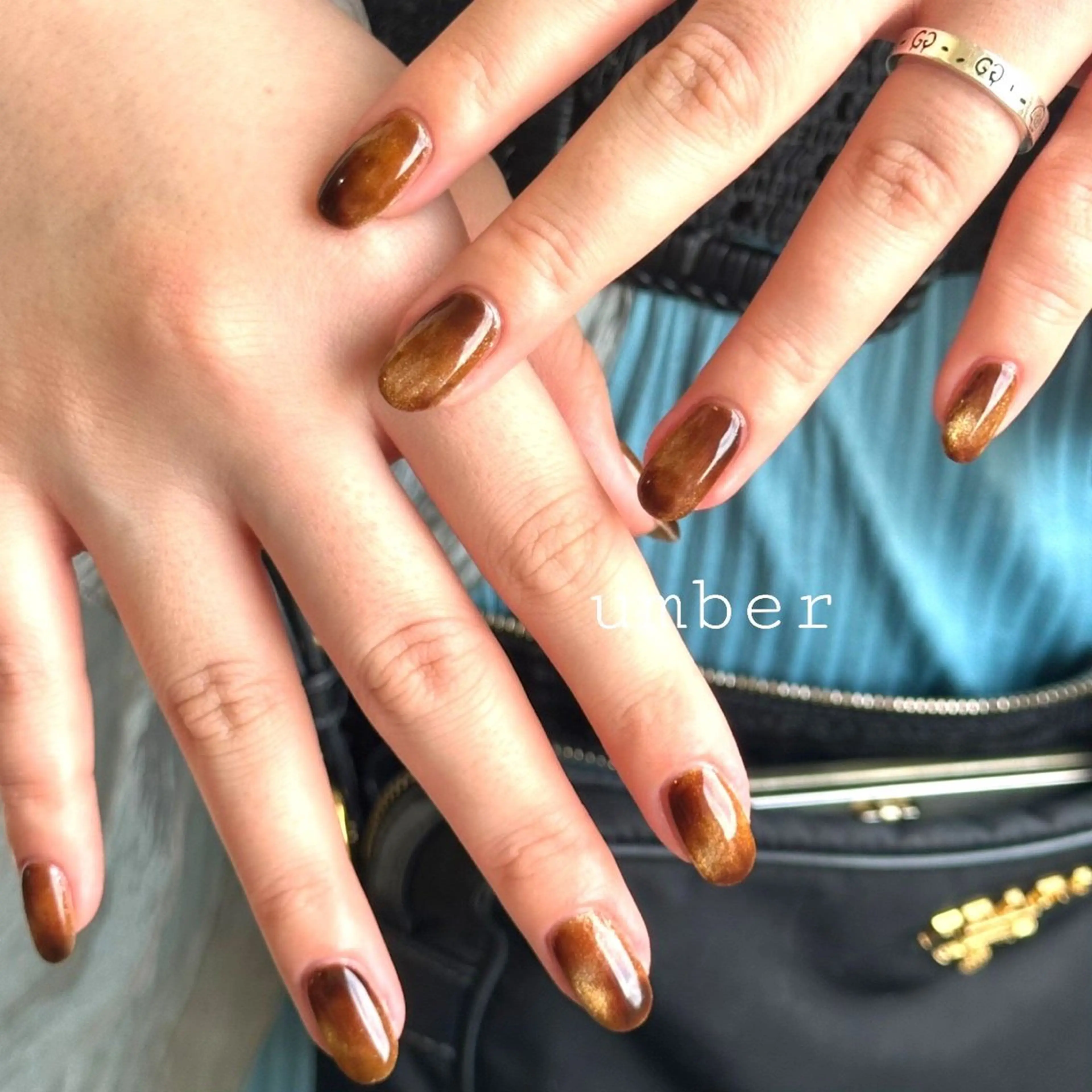 ネイル ハンドネイル umber 三茶1分のネイルデザイン