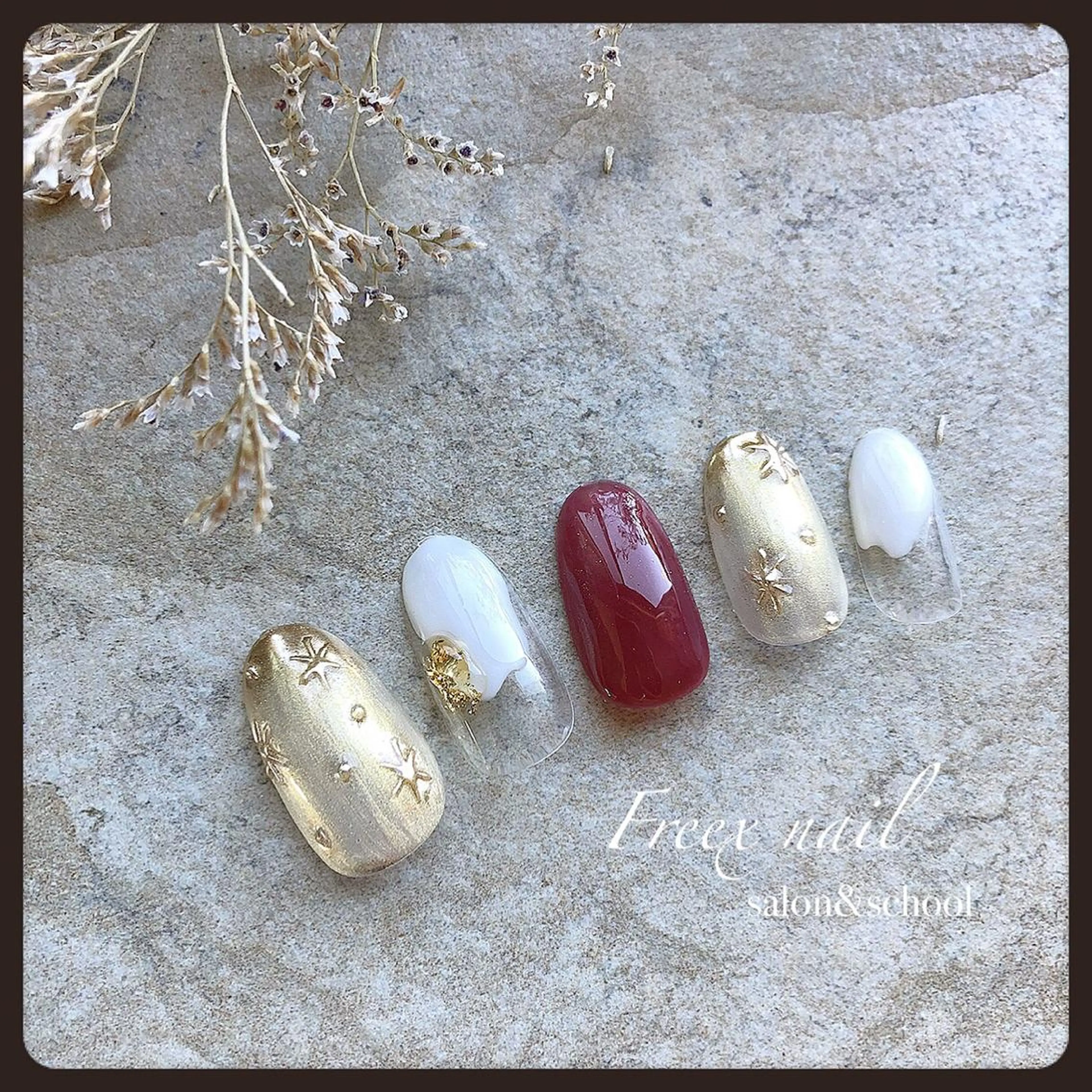 ネイル 冬ネイル ハンドネイル ハンドケア freex nail /ニュアンス/個性派のネイルデザイン