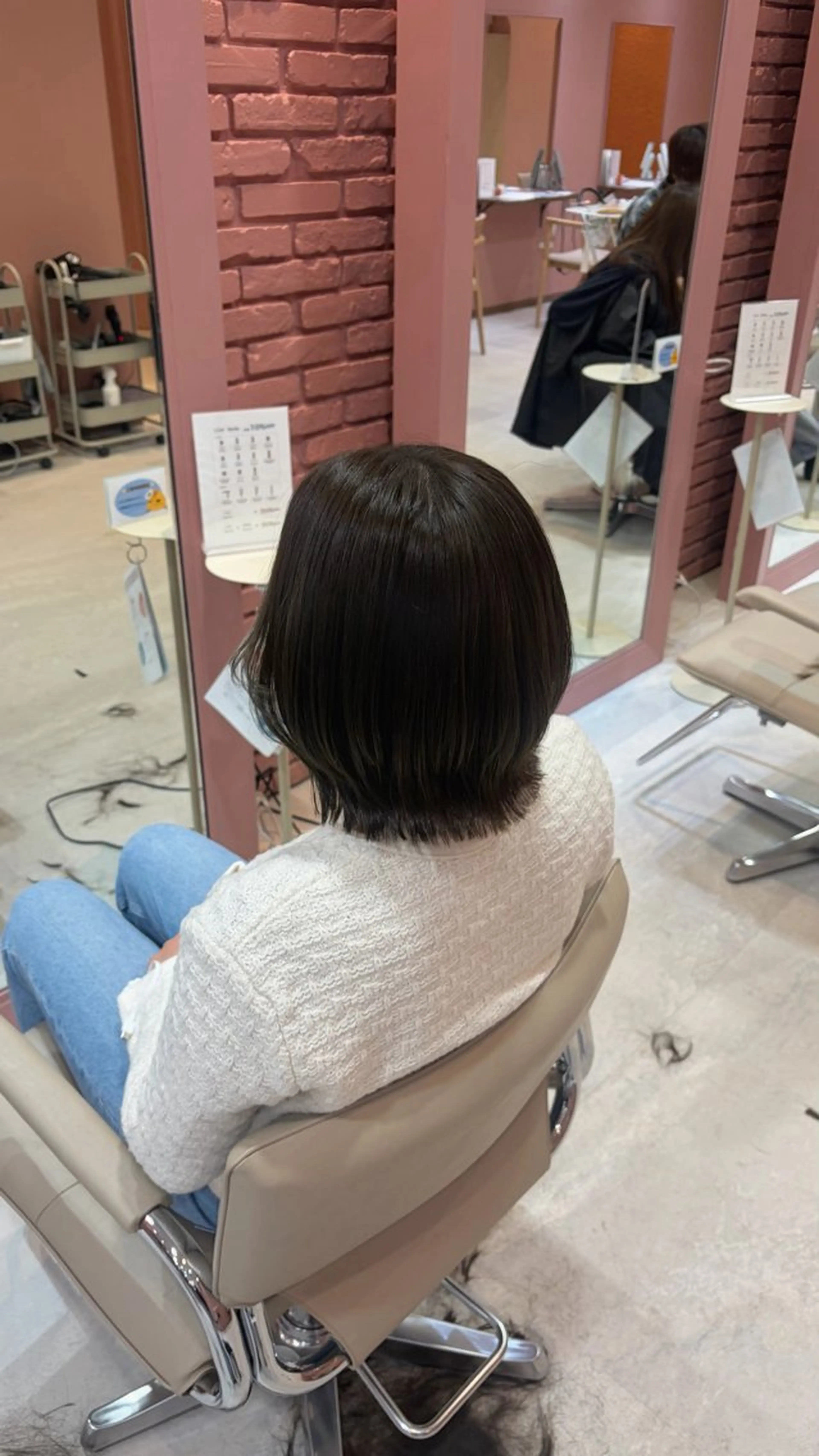 ミディアム カラー カット ヘアカラー 聖菜/ hina /レイヤー/艶カラーのヘアスタイル