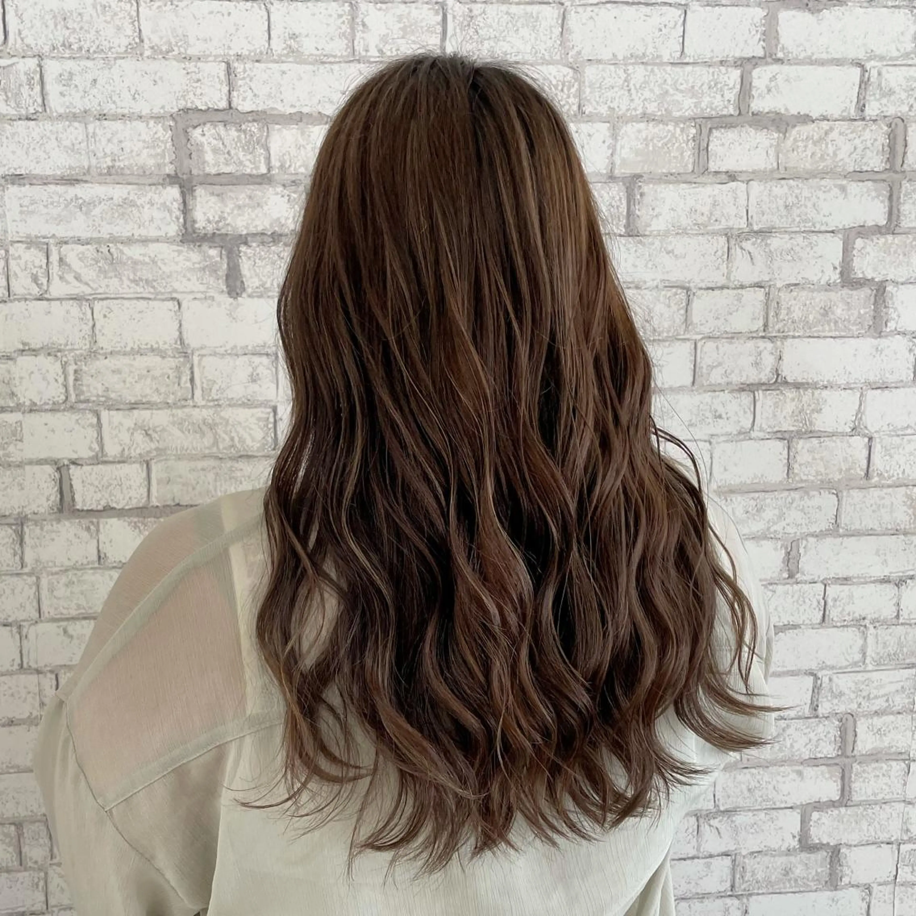 ロング ヘアカラー 低ダメージ特化🌱 佐野優斗のヘアスタイル