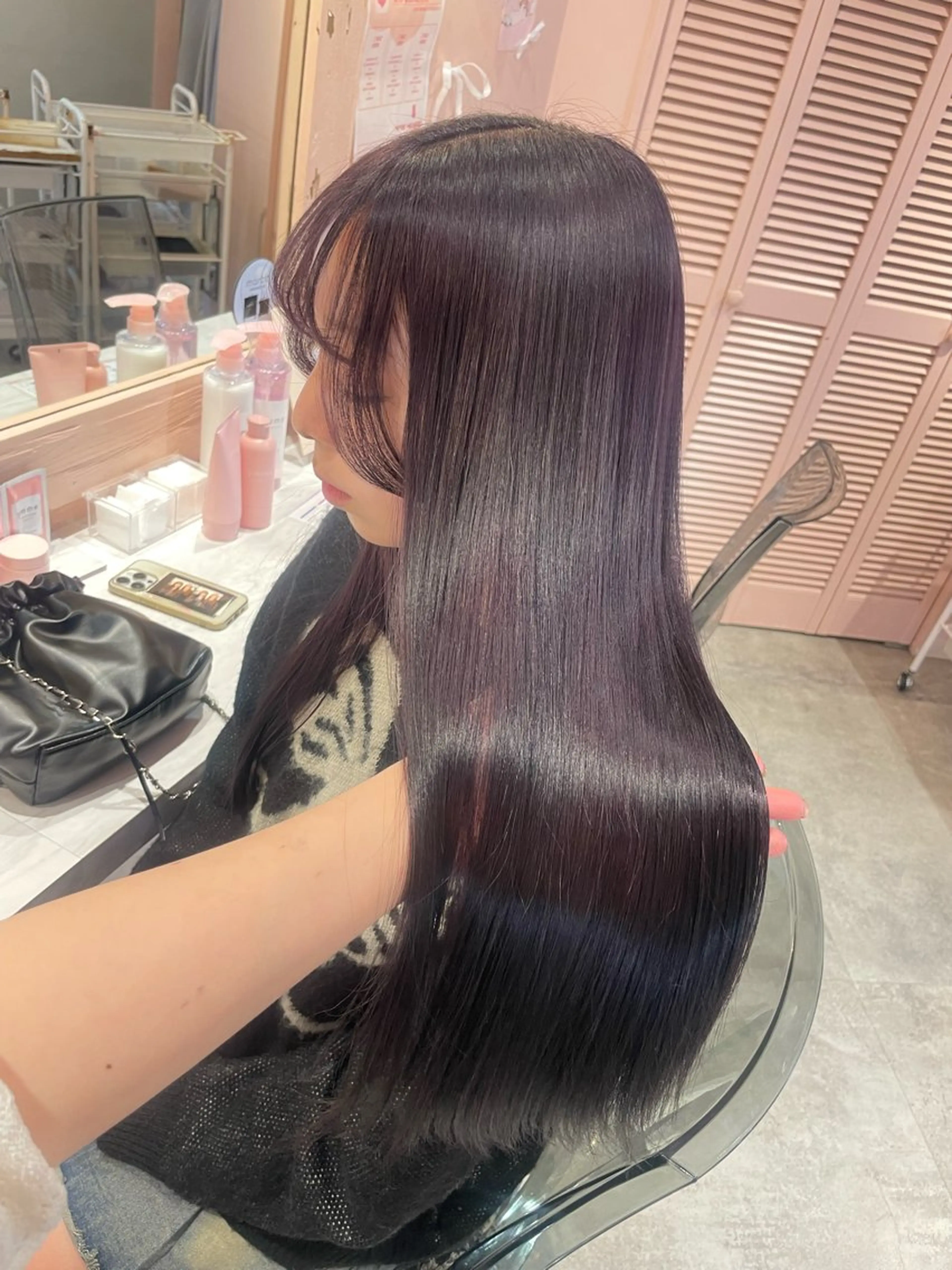 ロング ピンクラベンダー 柔らかメルティ ヘア🩰Yuuhaのヘアスタイル