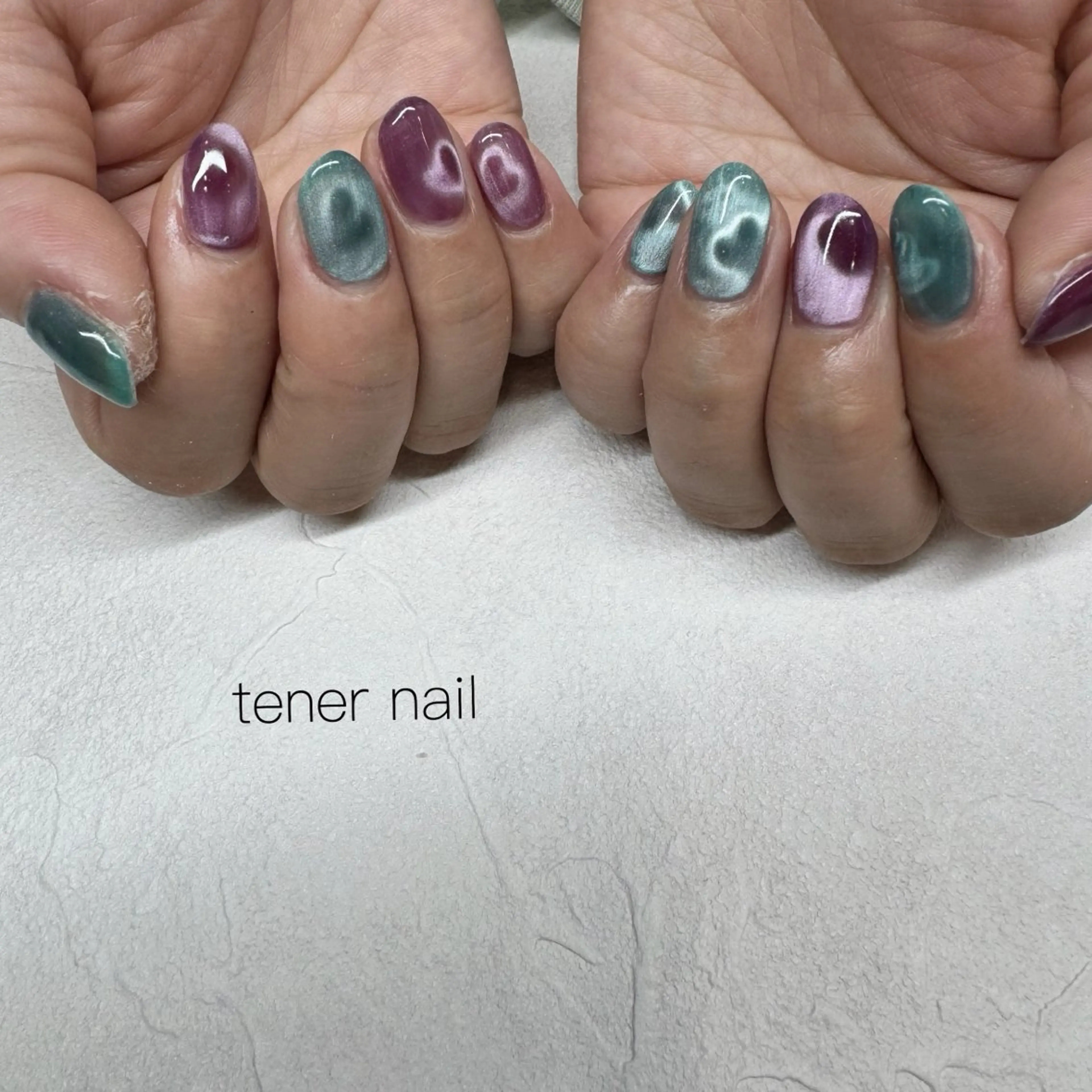 ネイル ハート ハンドネイル テネルネイル tener nailのネイルデザイン
