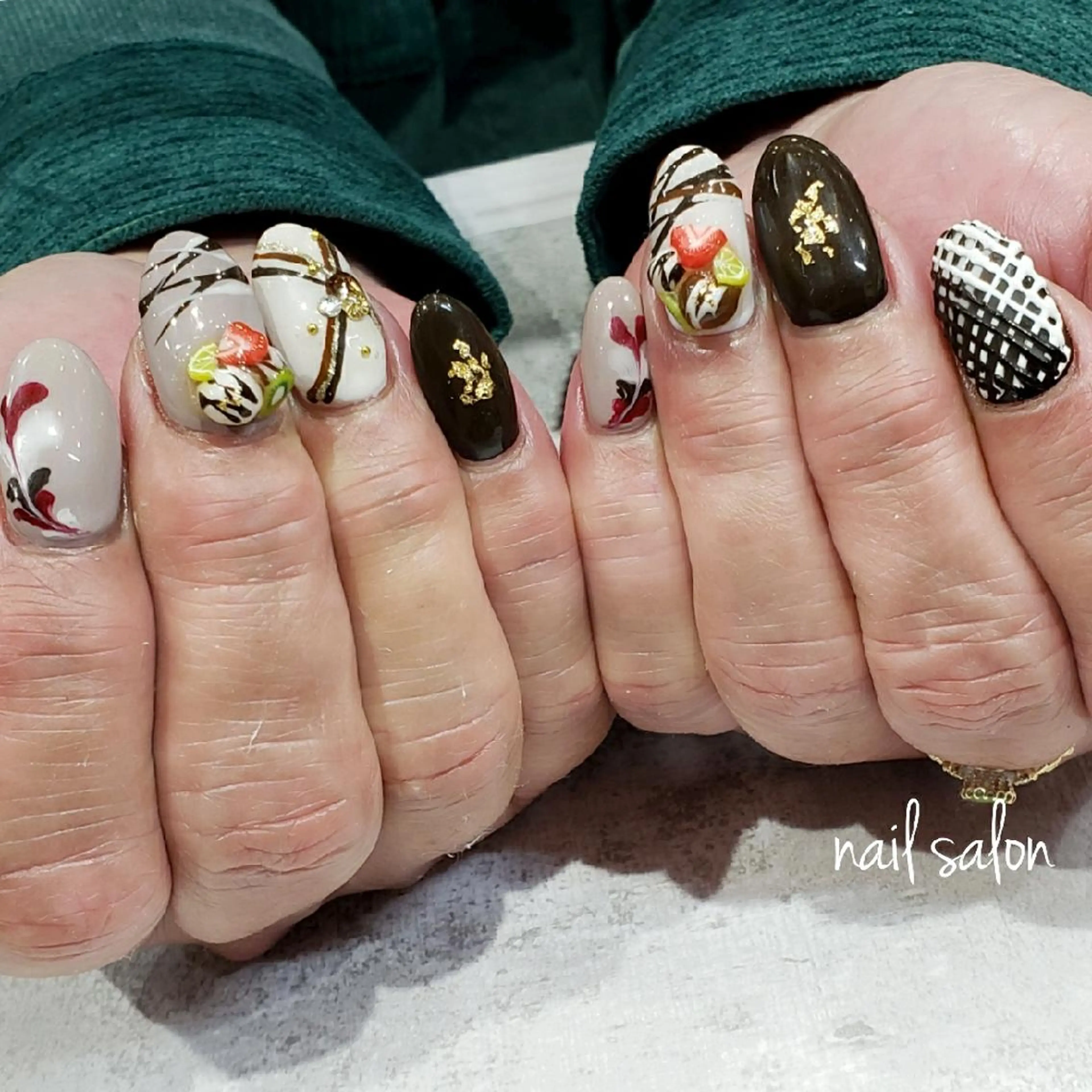 ネイル バレンタイン ハンドネイル Nail salon Dioのネイルデザイン