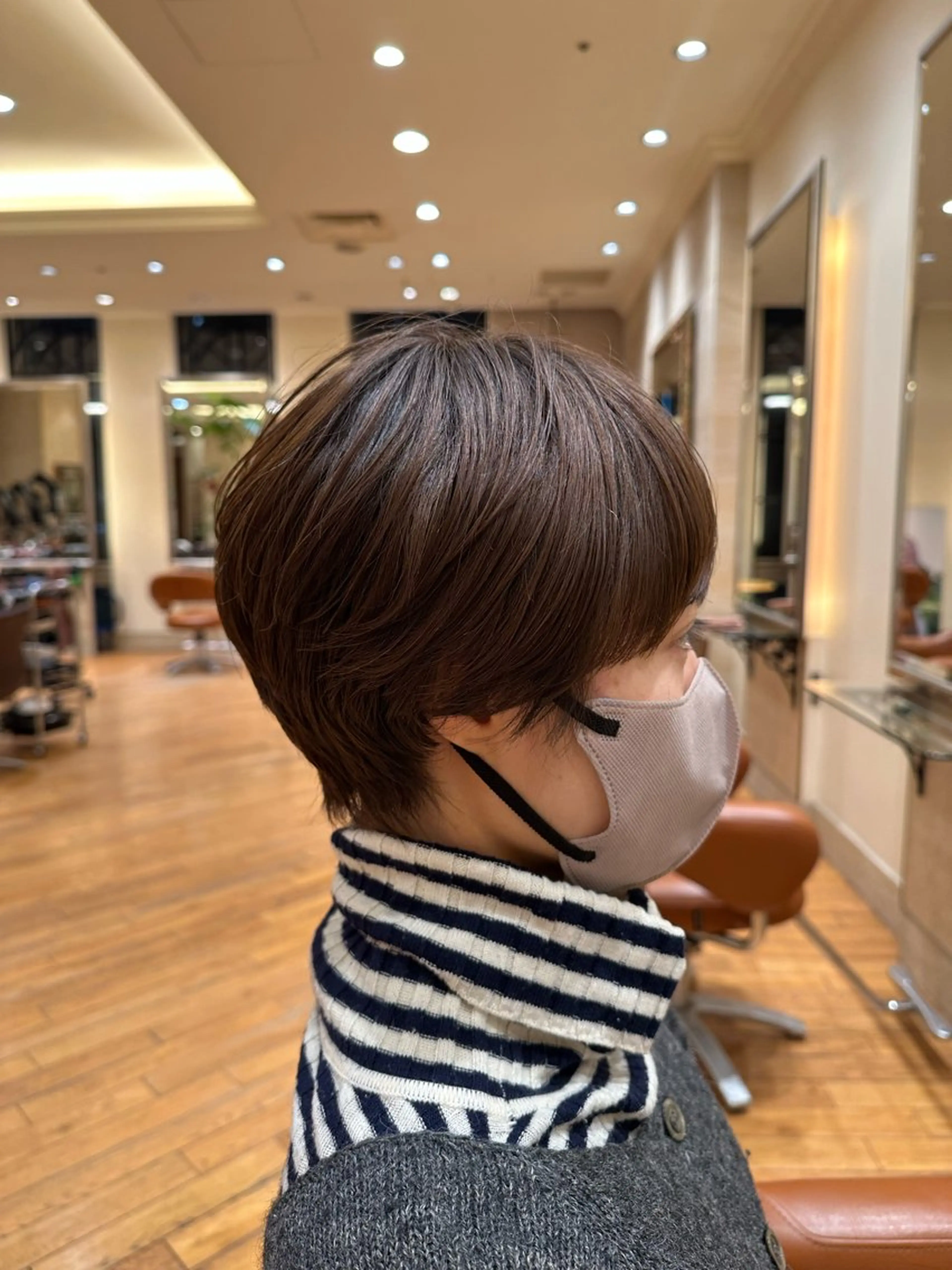 ショート 顔周りカット ショートヘア 小顔カット BEAUTRIUM 265所属・カットモデル/ 大森弘貴のヘアスタイル