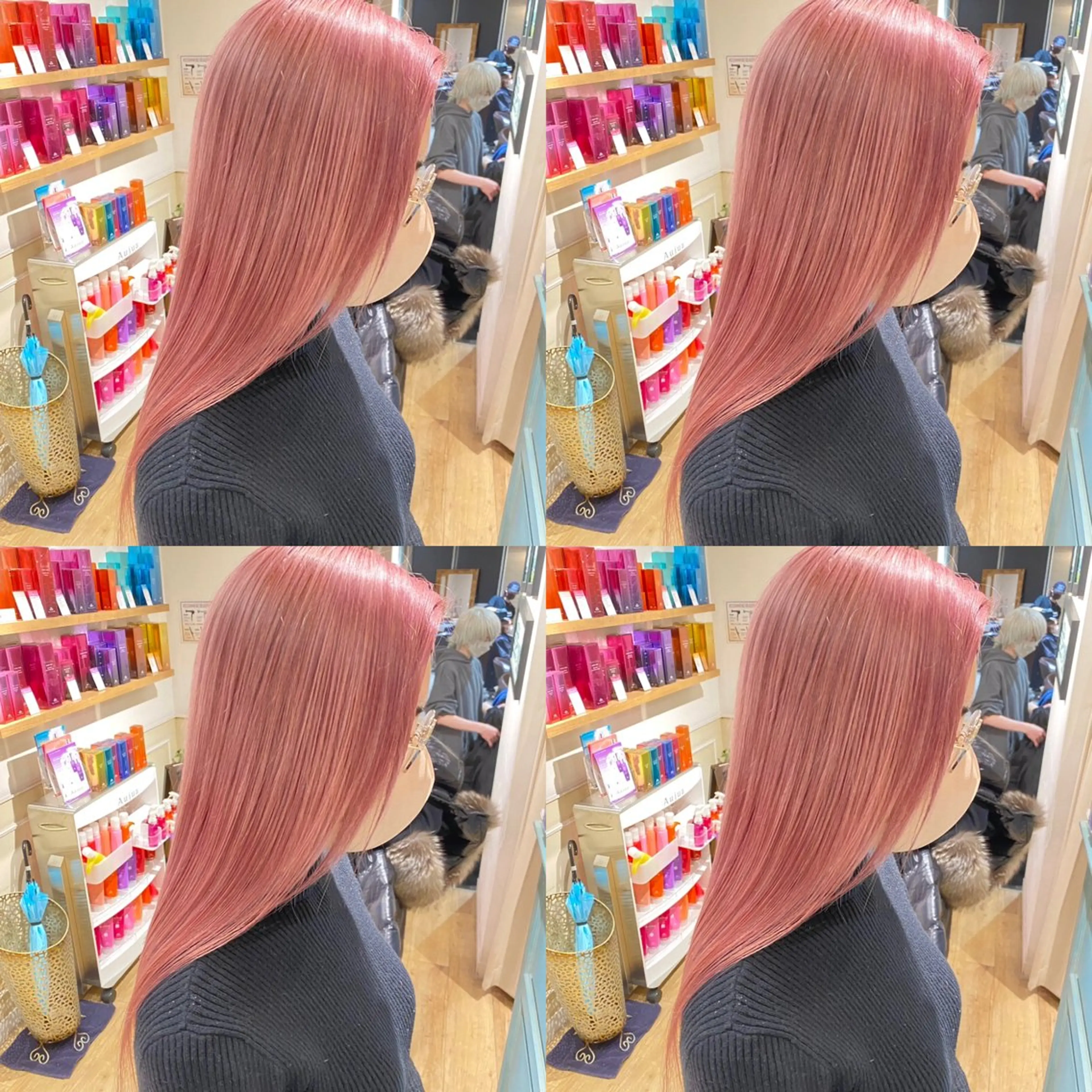 ロング カラー ピンクカラー 髪質改善 ヘアカラー トリートメント 店長✨髪質改善✖️ 透明感カラー／純大のヘアスタイル