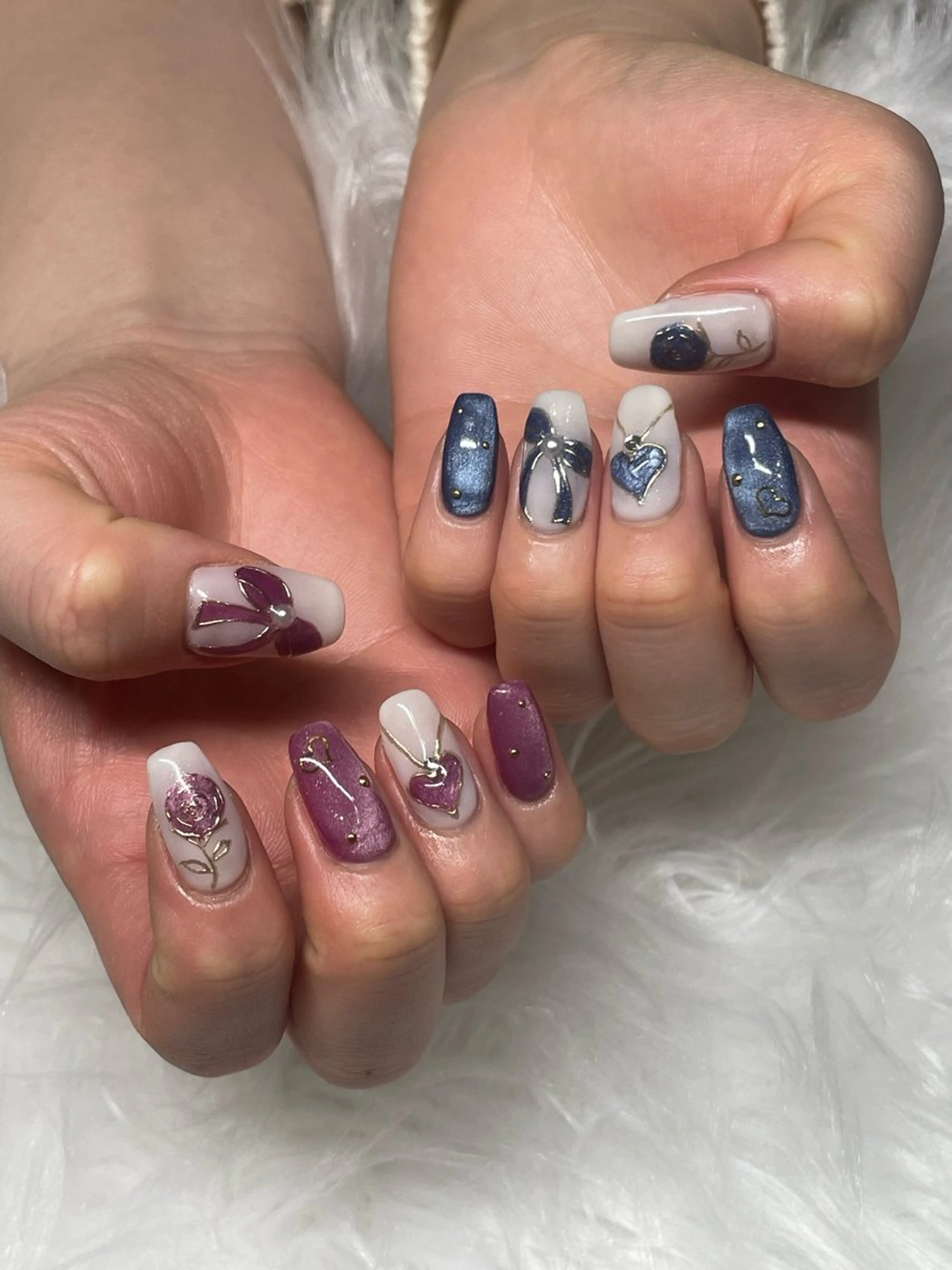 ネイル ハンドネイル オーロラ所属・YUI nailのネイルデザイン