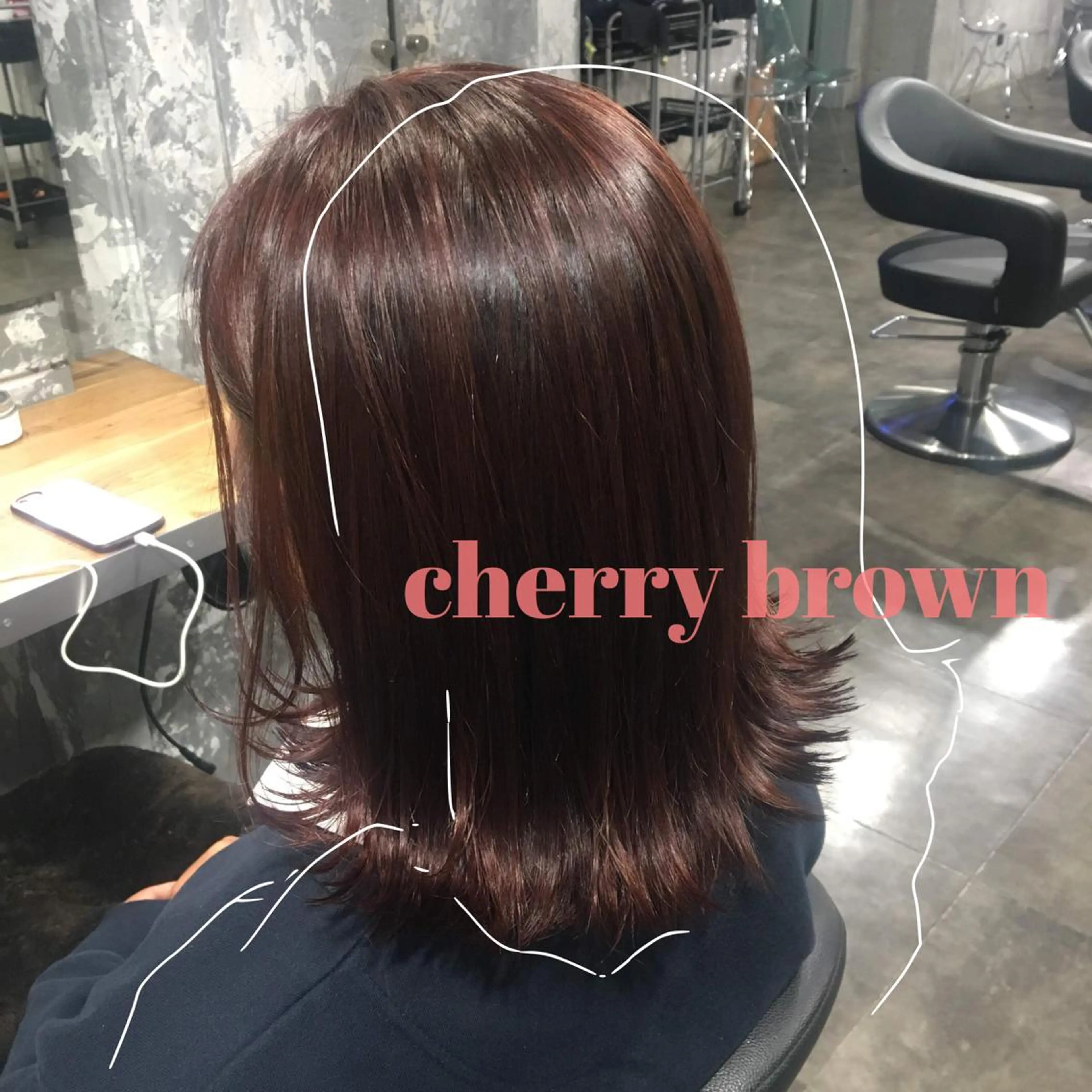 ミディアム カラー ヘアアレンジ 赤味消し.髪質改善 🌿𝘠𝘜𝘙𝘐のヘアスタイル