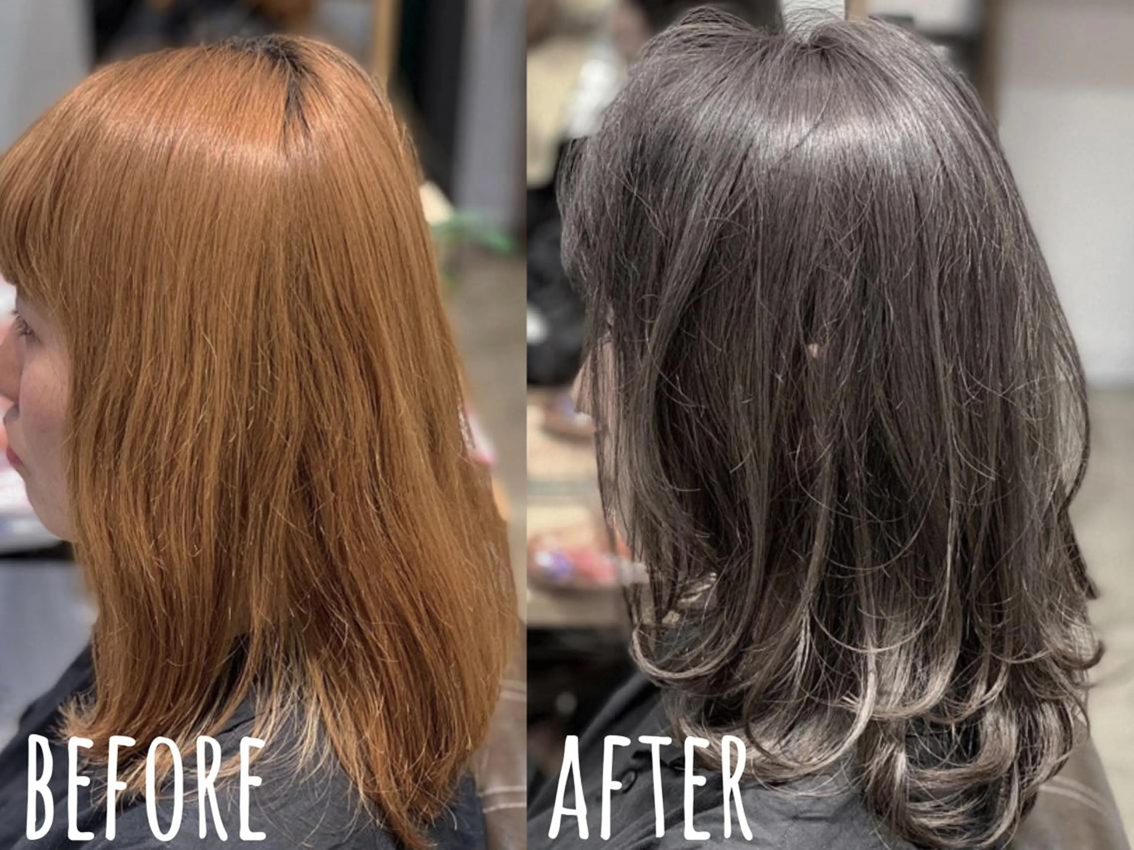 セミロング カラー topstylist 満足度⭐️堀川星哉のヘアスタイル