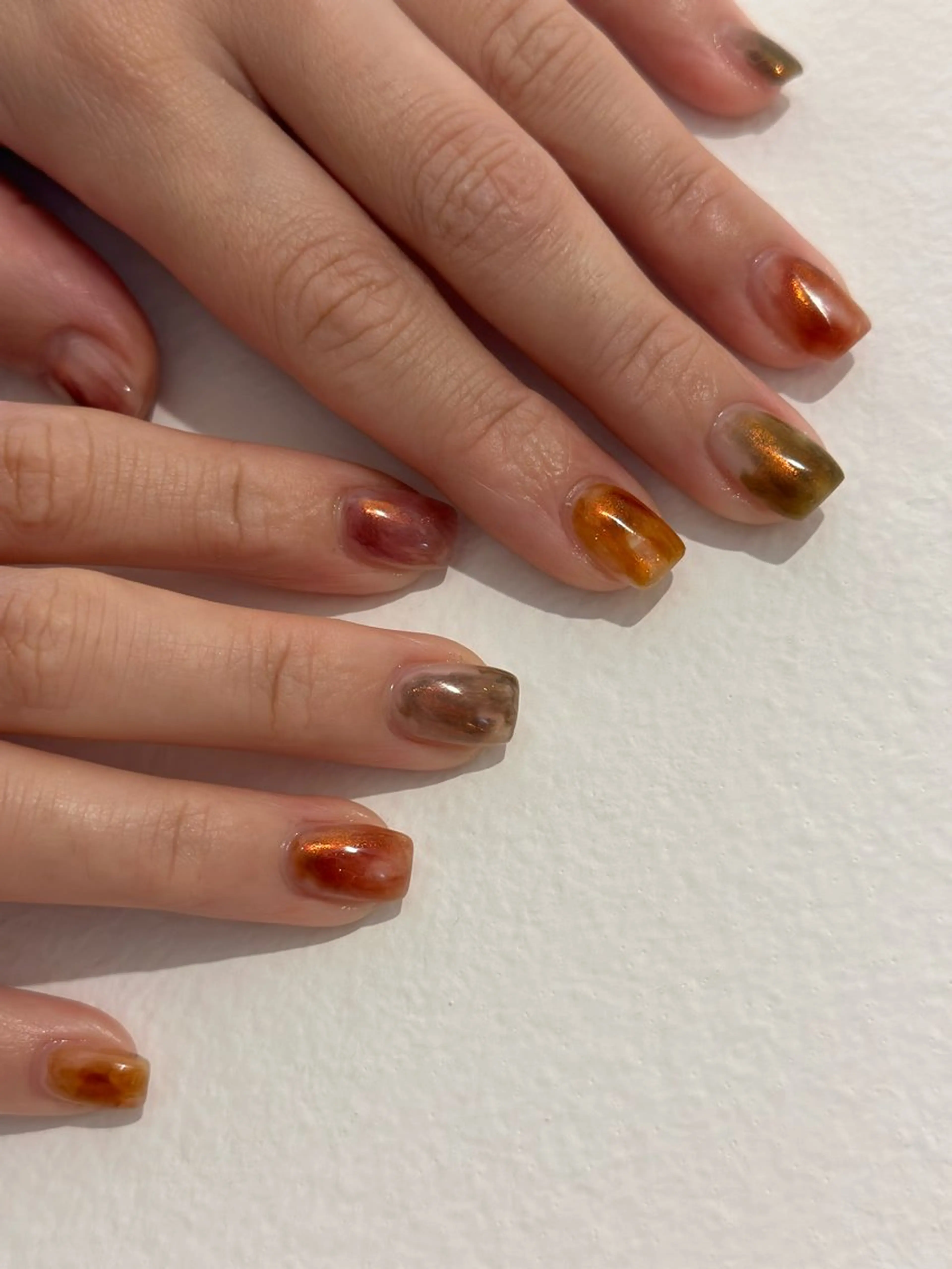 ネイル ミラーネイル ハンドネイル Flow nail所属・山本 七海のネイルデザイン