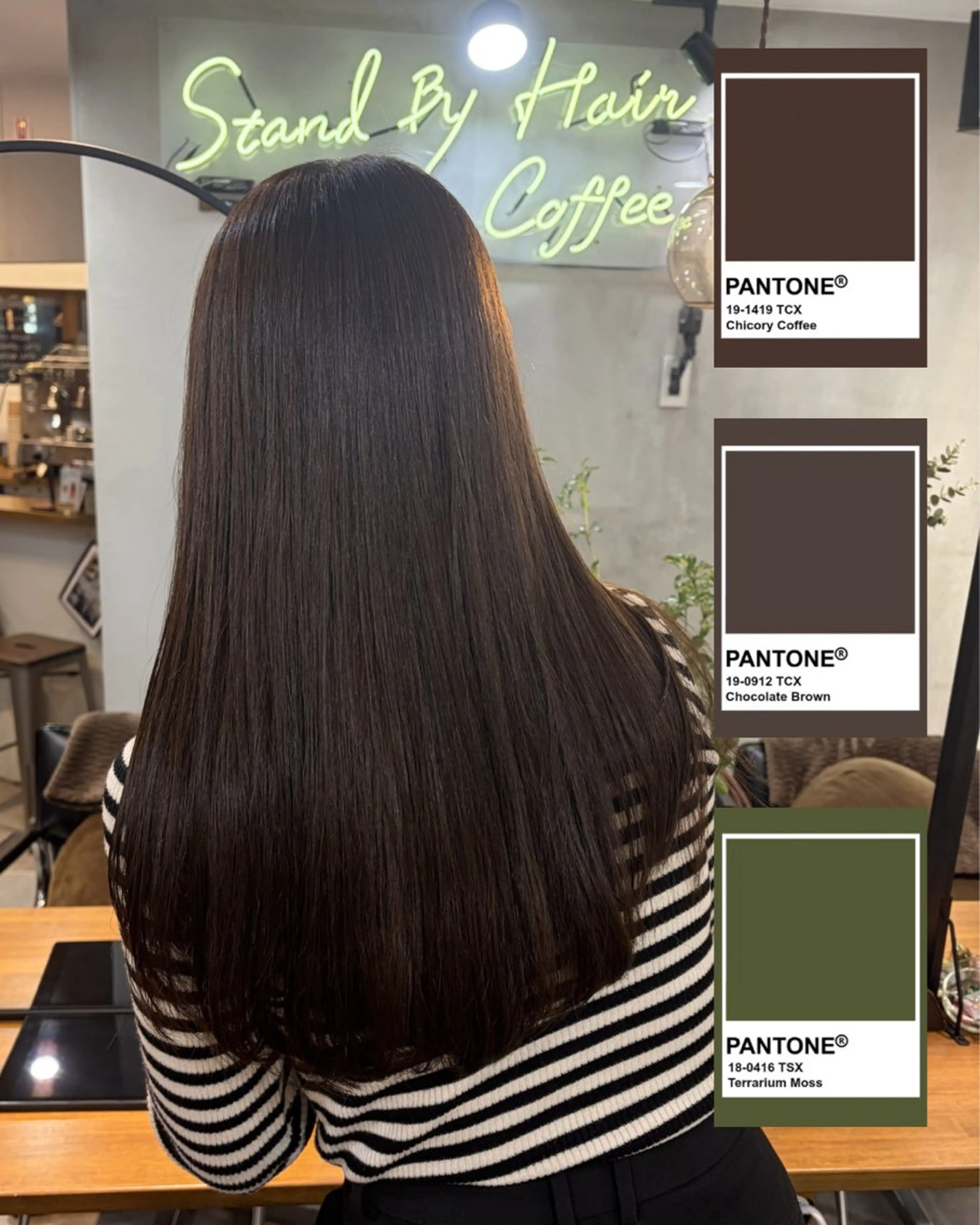 ロング ヘアカラー トリートメント 🤎透明感ツヤカラー Chinatsu🤎のヘアスタイル