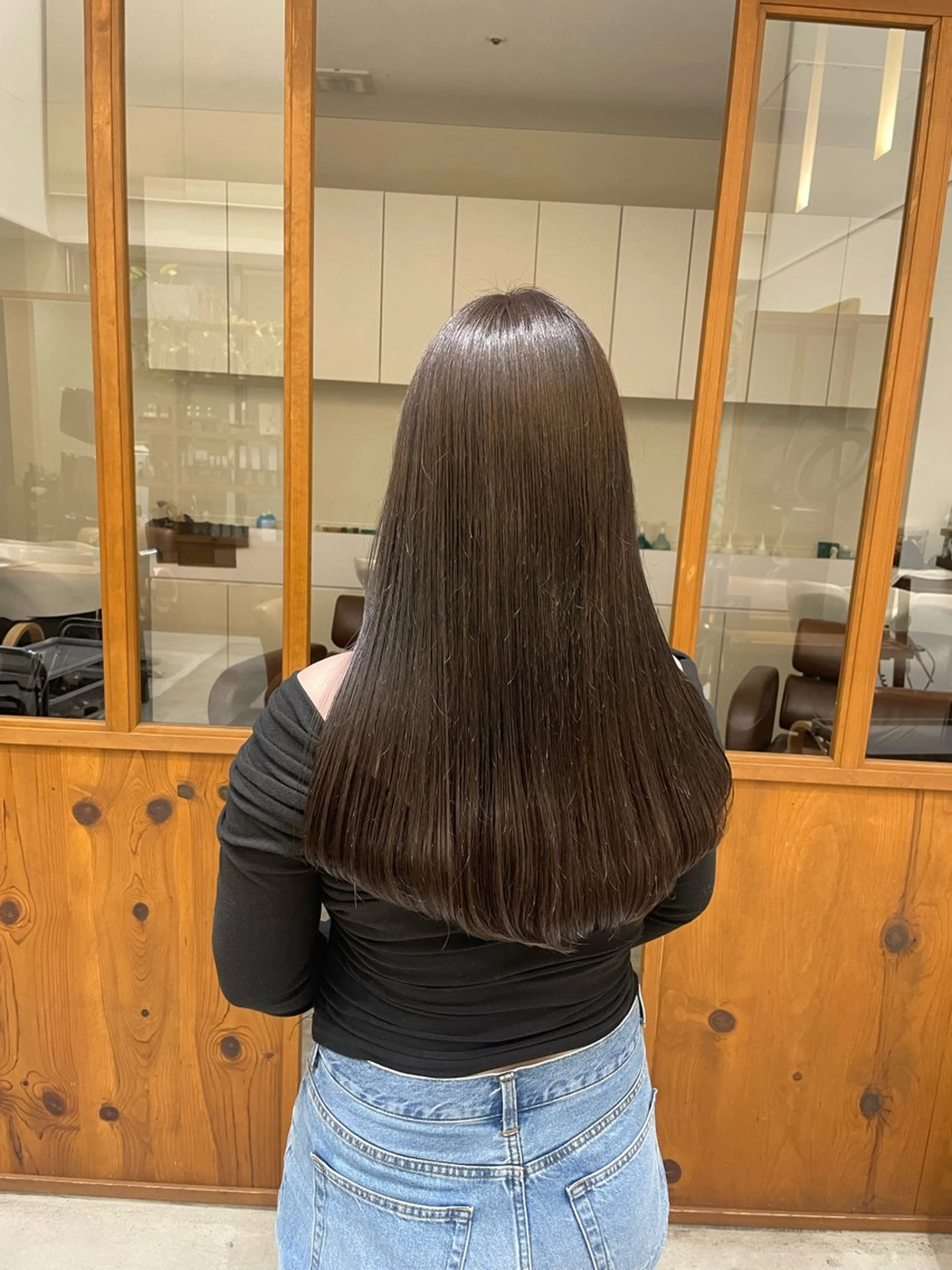 ロング カラー ブラウンカラー ダークブラウン 三宅 瑠偉のヘアスタイル