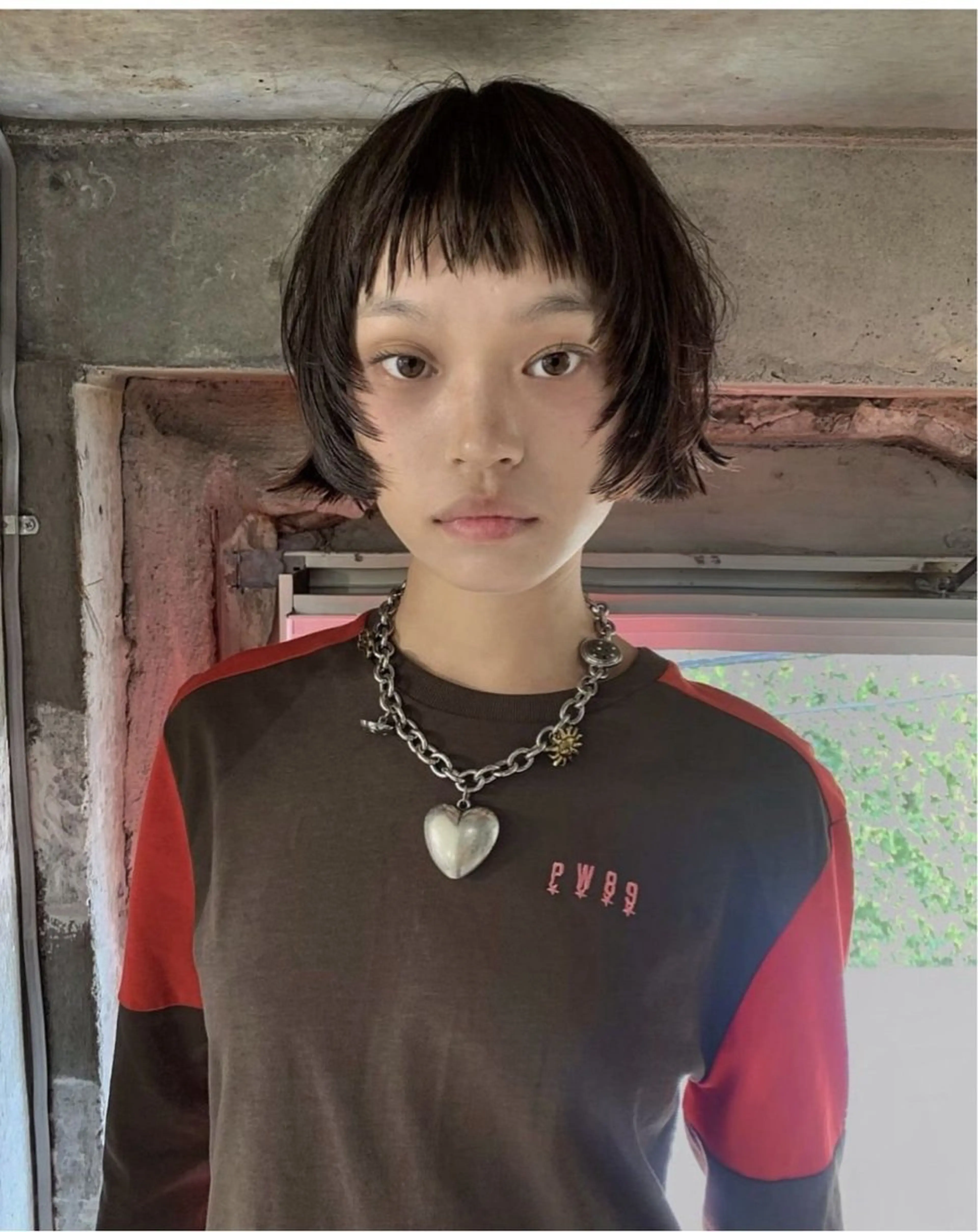 ミディアム カラー カット remi ボブレイヤー／パーマのヘアスタイル