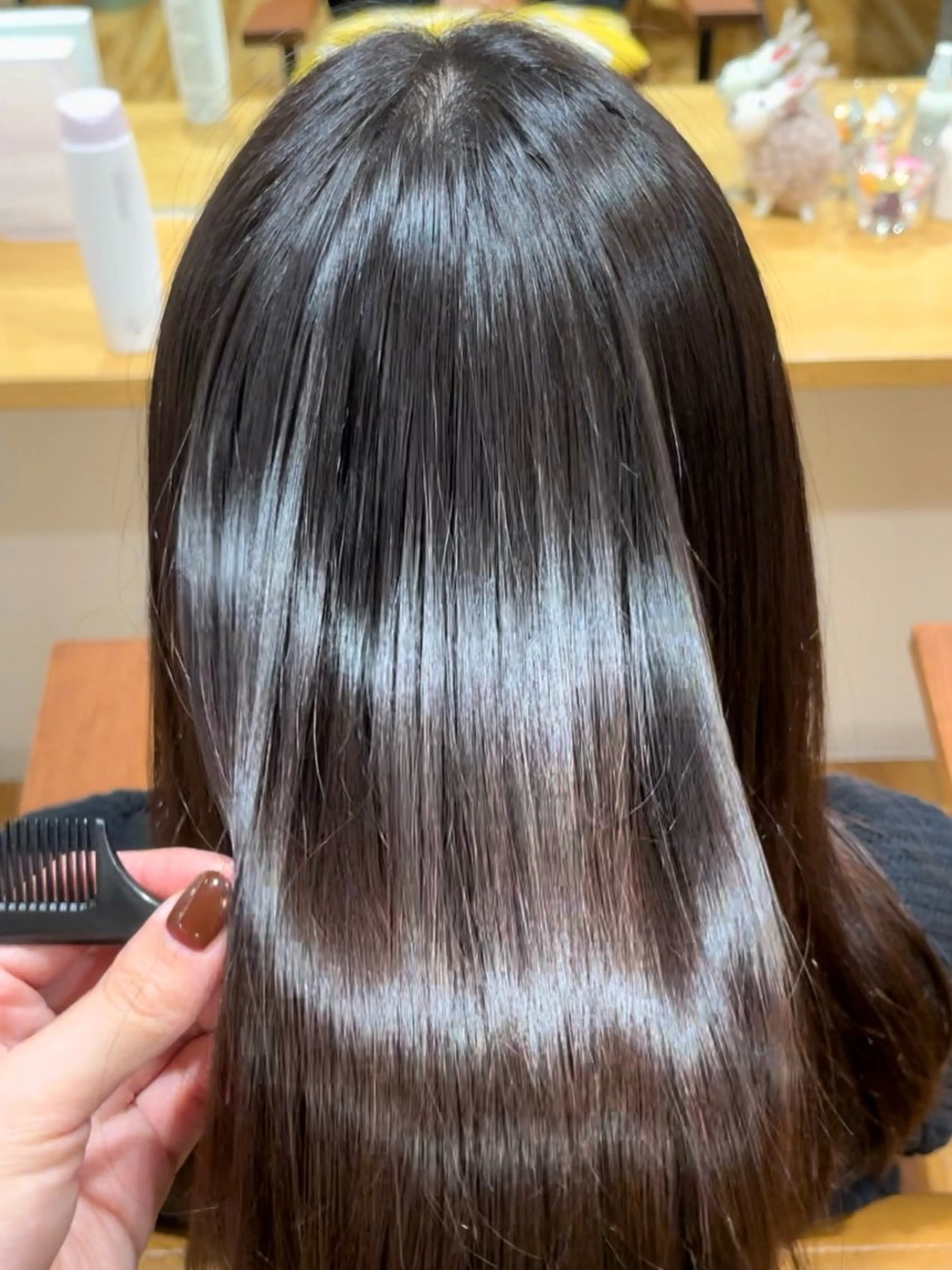 ロング 髪質改善 縮毛矯正 阿部 楓のヘアスタイル