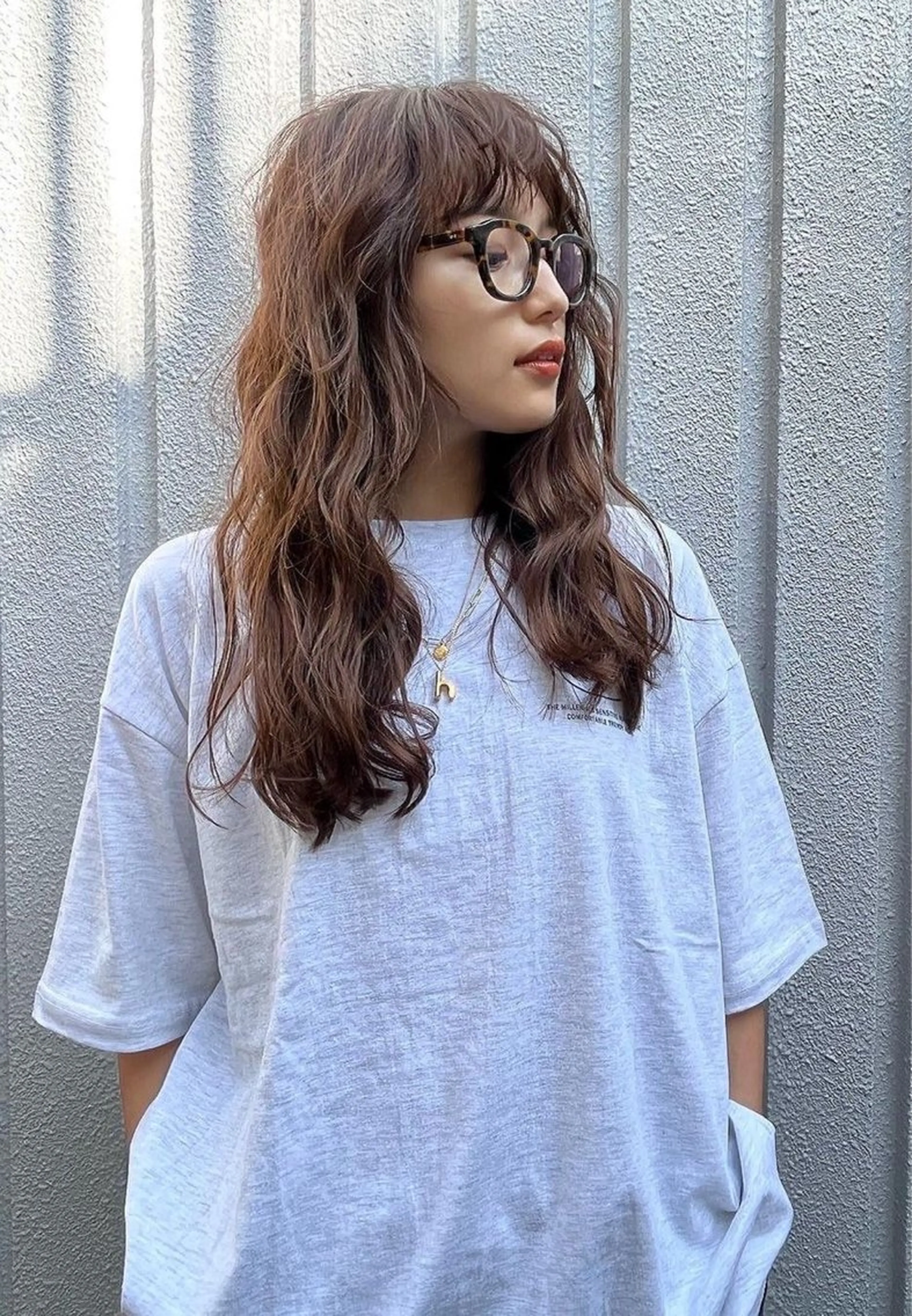 ロング パーマ 横浜/宮石怜/ロング カットモデル募集中のヘアスタイル