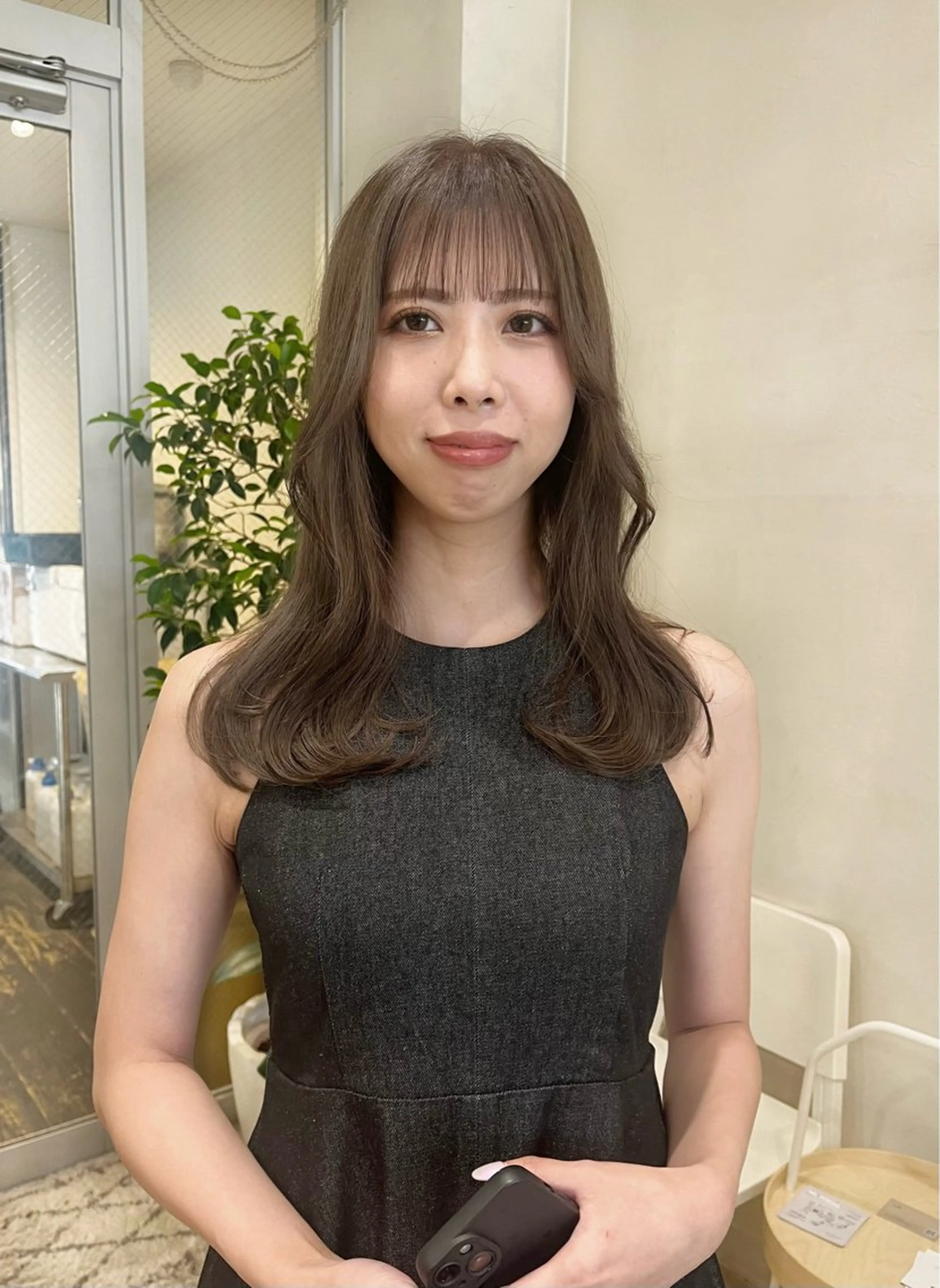セミロング カラー カット ヘアカラー トリートメント nakahara madokaのヘアスタイル