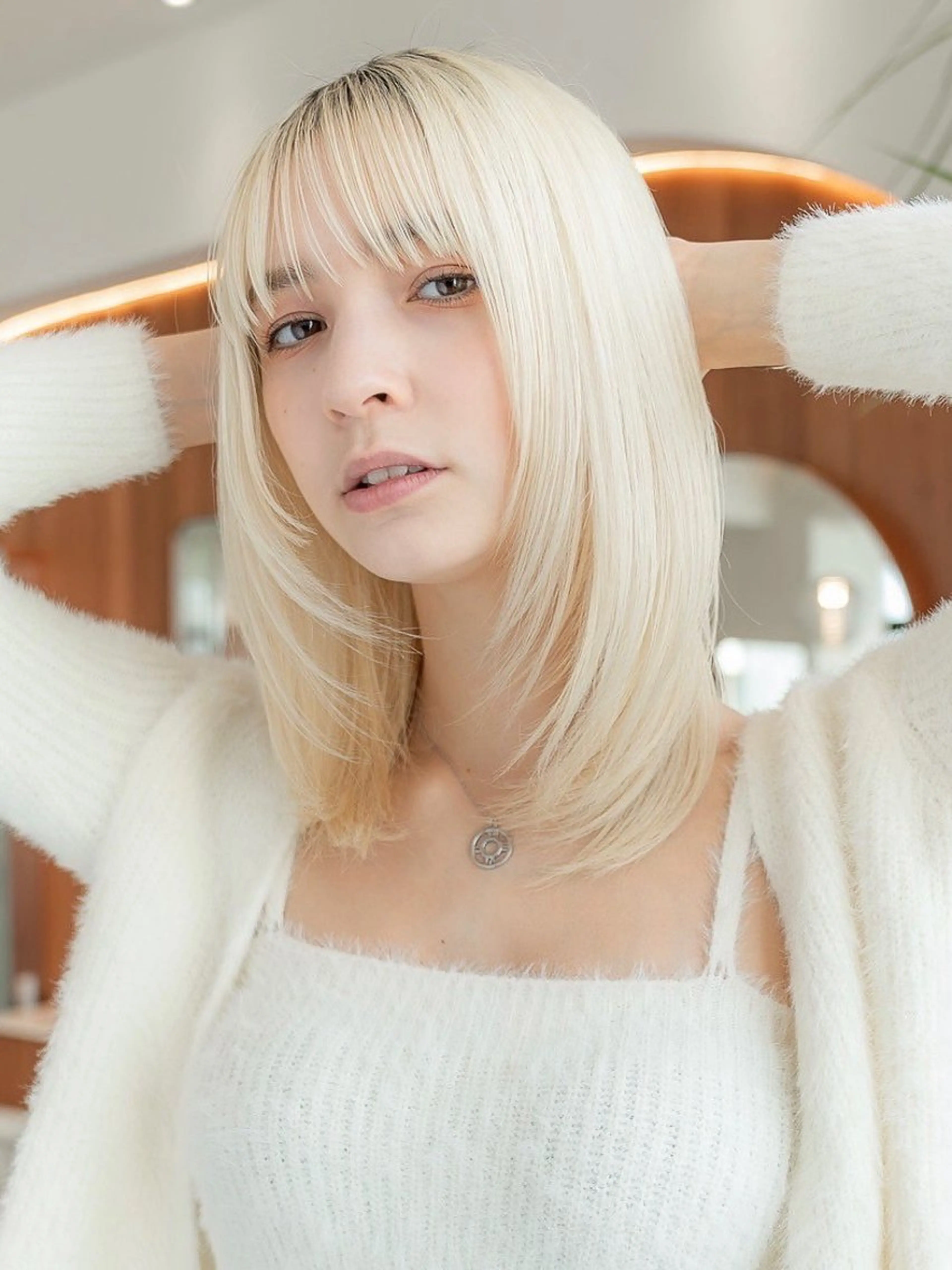 ミディアム カラー 立川/レイヤー/ 髪質改善/ 西川翔真のヘアスタイル