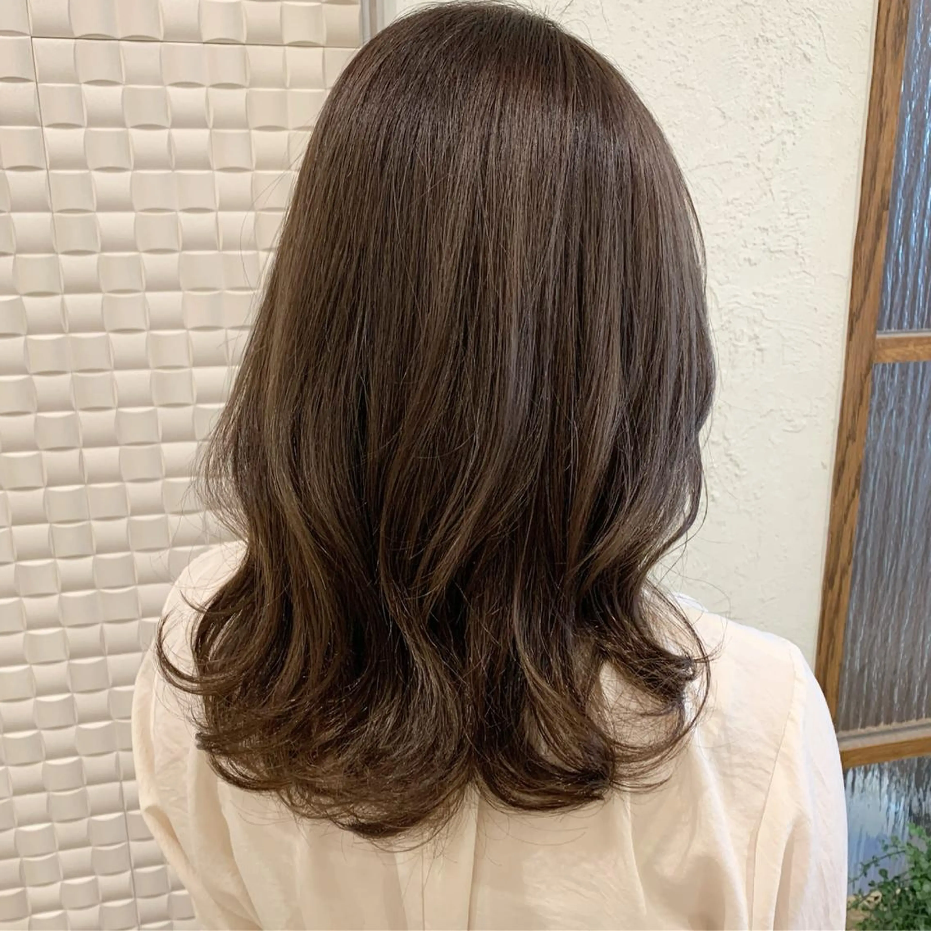 セミロング カラー ベージュカラー ラベンダーカラー ラベンダーベージュ カット 𝒢𝒾𝓇𝓁𝓎 ⑅　𝓎𝓊𝓀𝒶のヘアスタイル