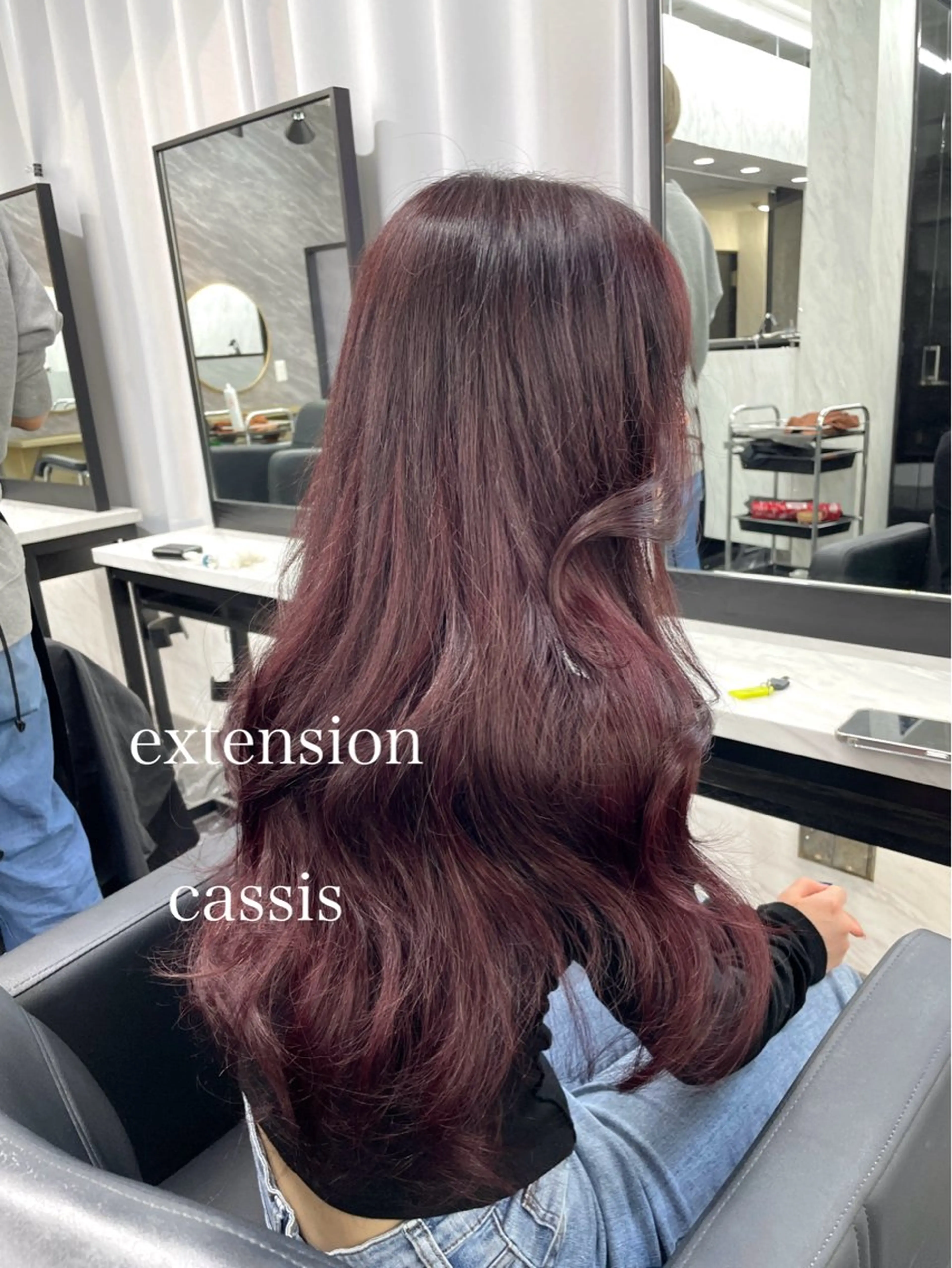 ロング カラー エクステ ヘアカラー エクステ エクステ🩵ブリーチ 韓国ヘア🩵KAEのヘアスタイル