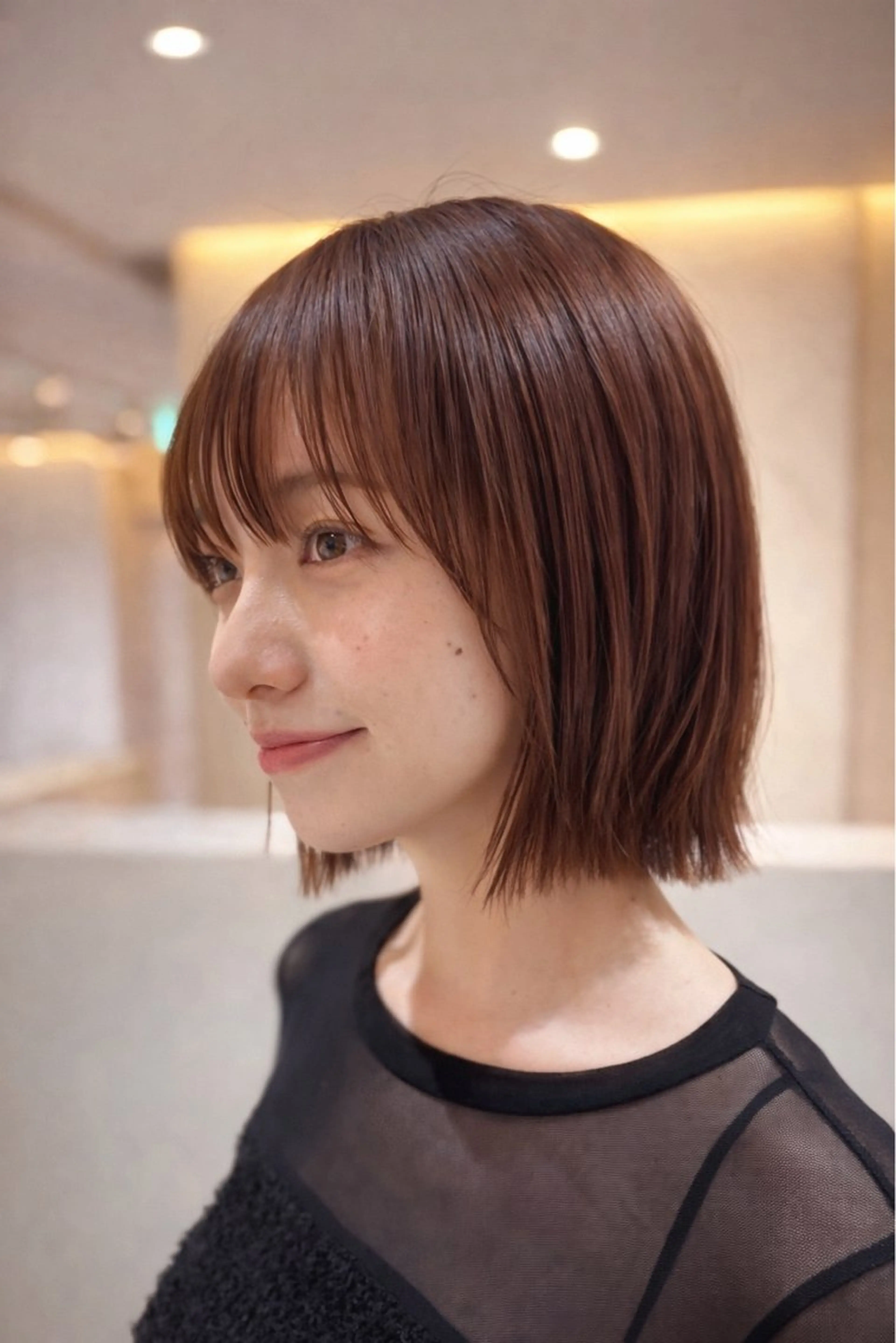 ショート ボブ 外ハネヘア 似合わせno.1💎 韓国ヘア特化まなかのヘアスタイル