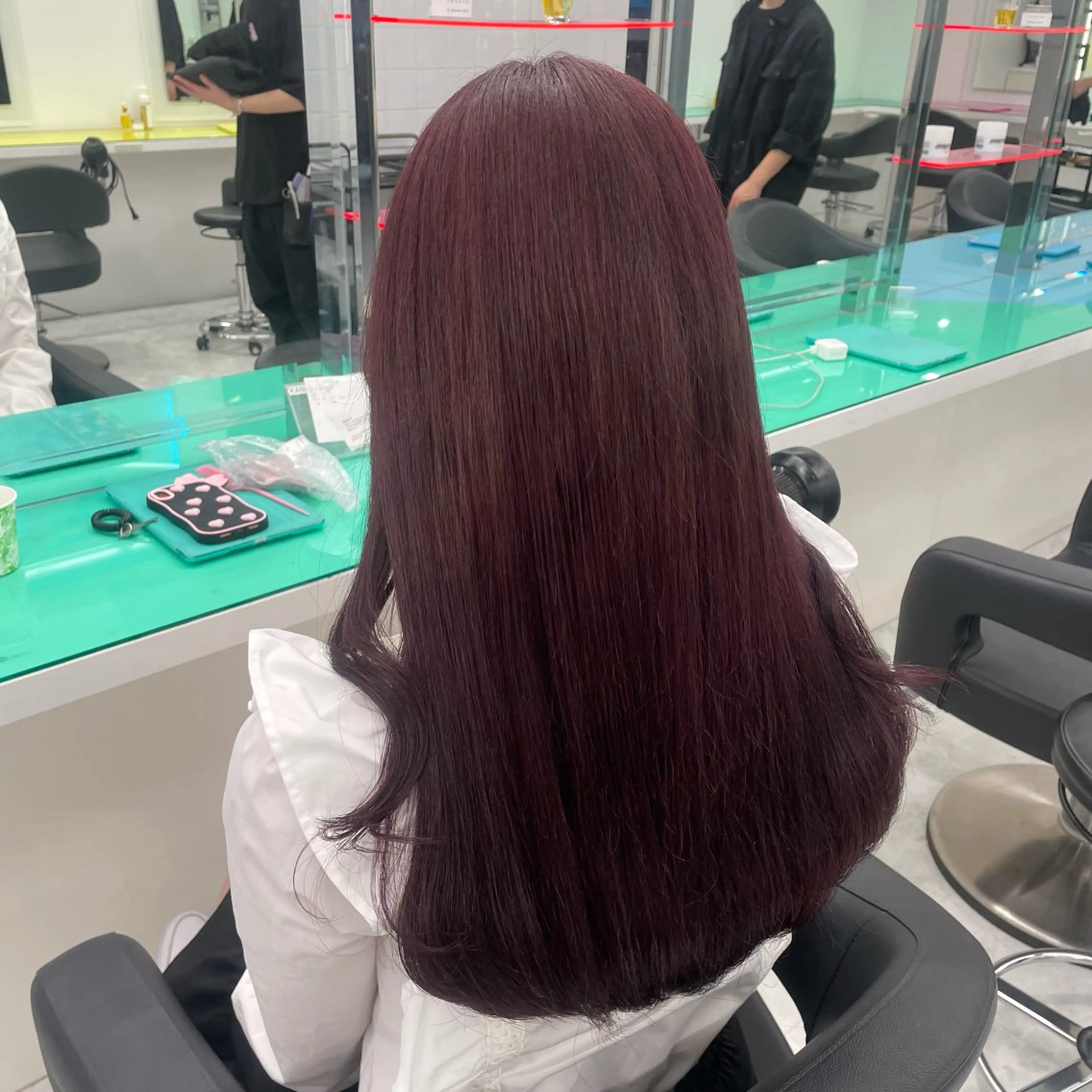 ロング カラー ヘアカラー ガーリー♡女の子っぽ ヘア♡ピンクカラー♡のヘアスタイル