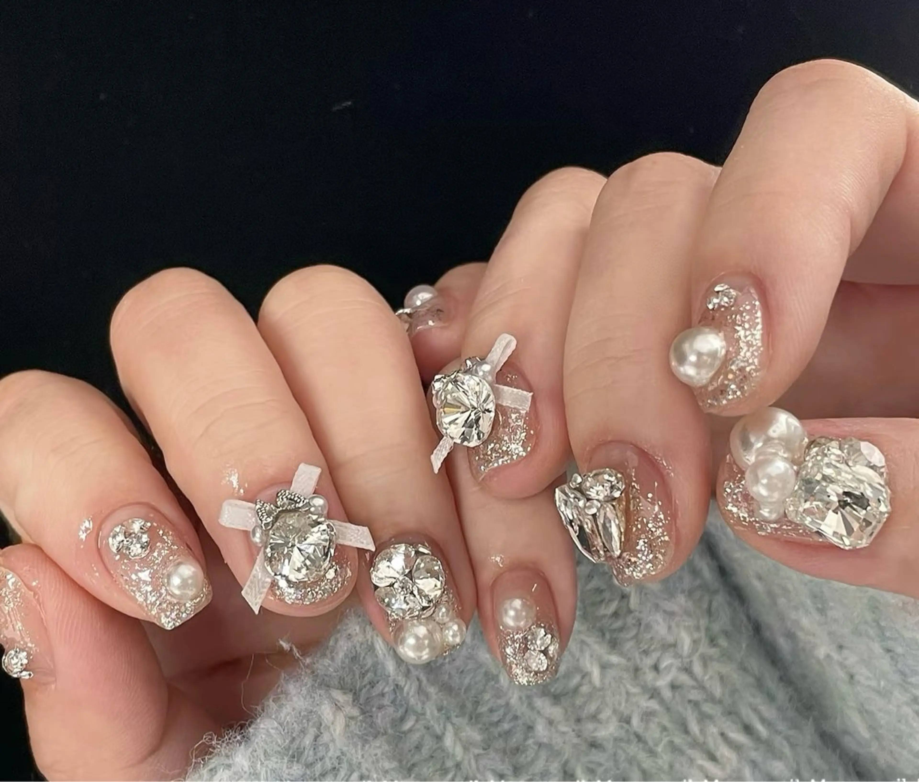 ネイル アートネイル オーロラネイル チークネイル 長さ出し フットネイル ハンドネイル Blossom nail【ブラソンネイル】所属・Blossom nail_研修のネイルデザイン