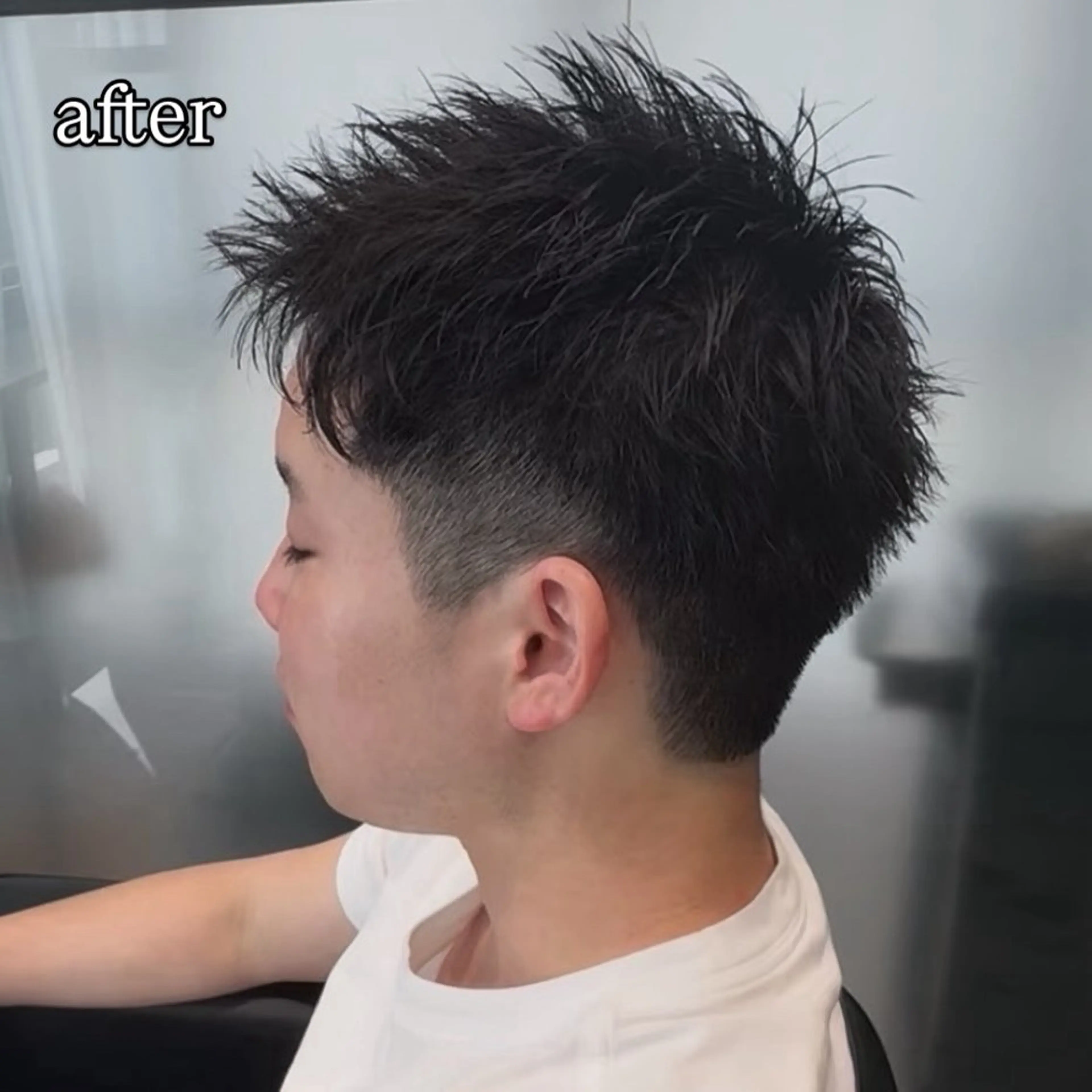 ショート メンズ カット 白髪ぼかし大人メンズ 根本零のヘアスタイル