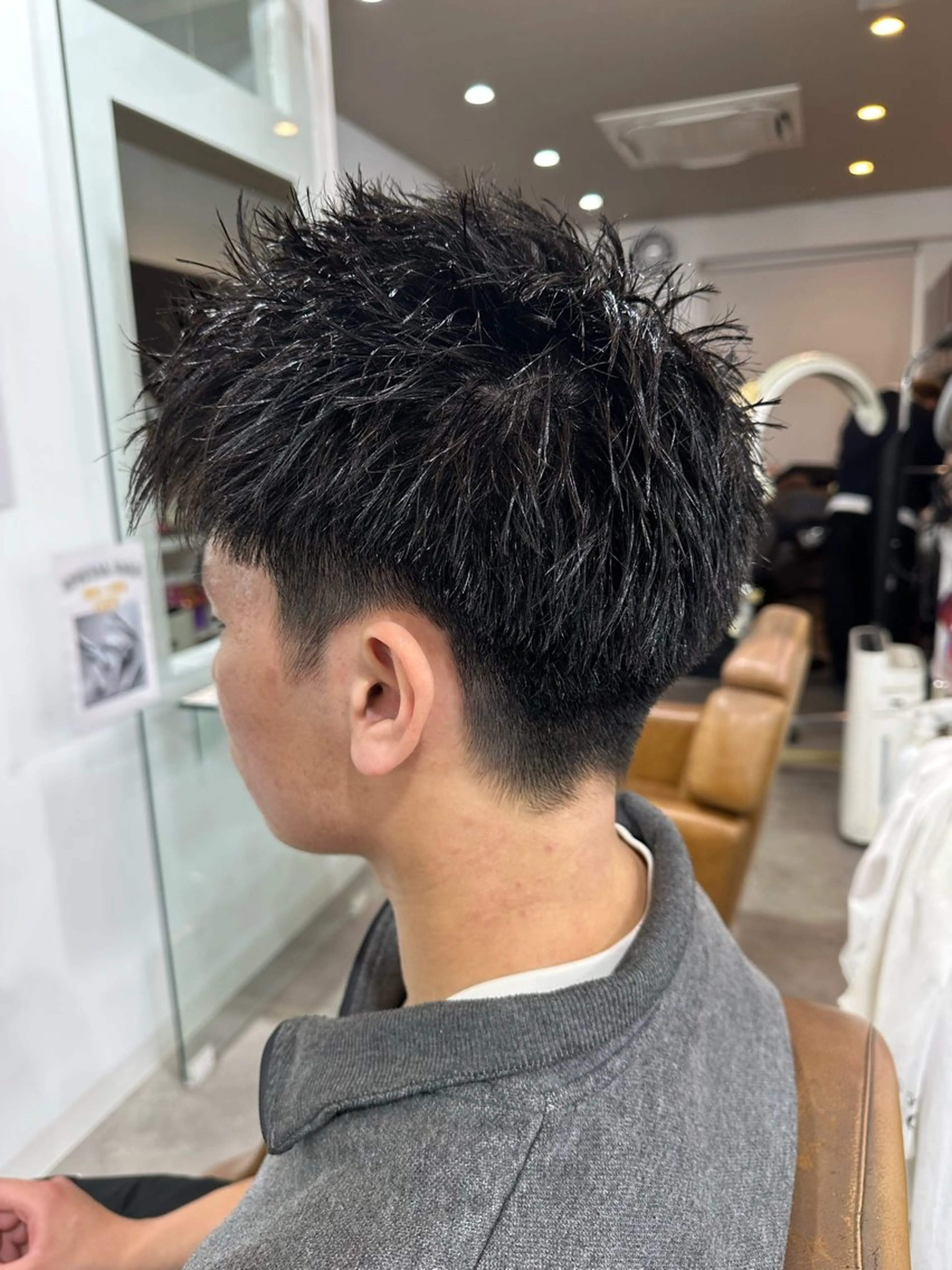 ショート メンズ カット 我満 宏映のヘアスタイル