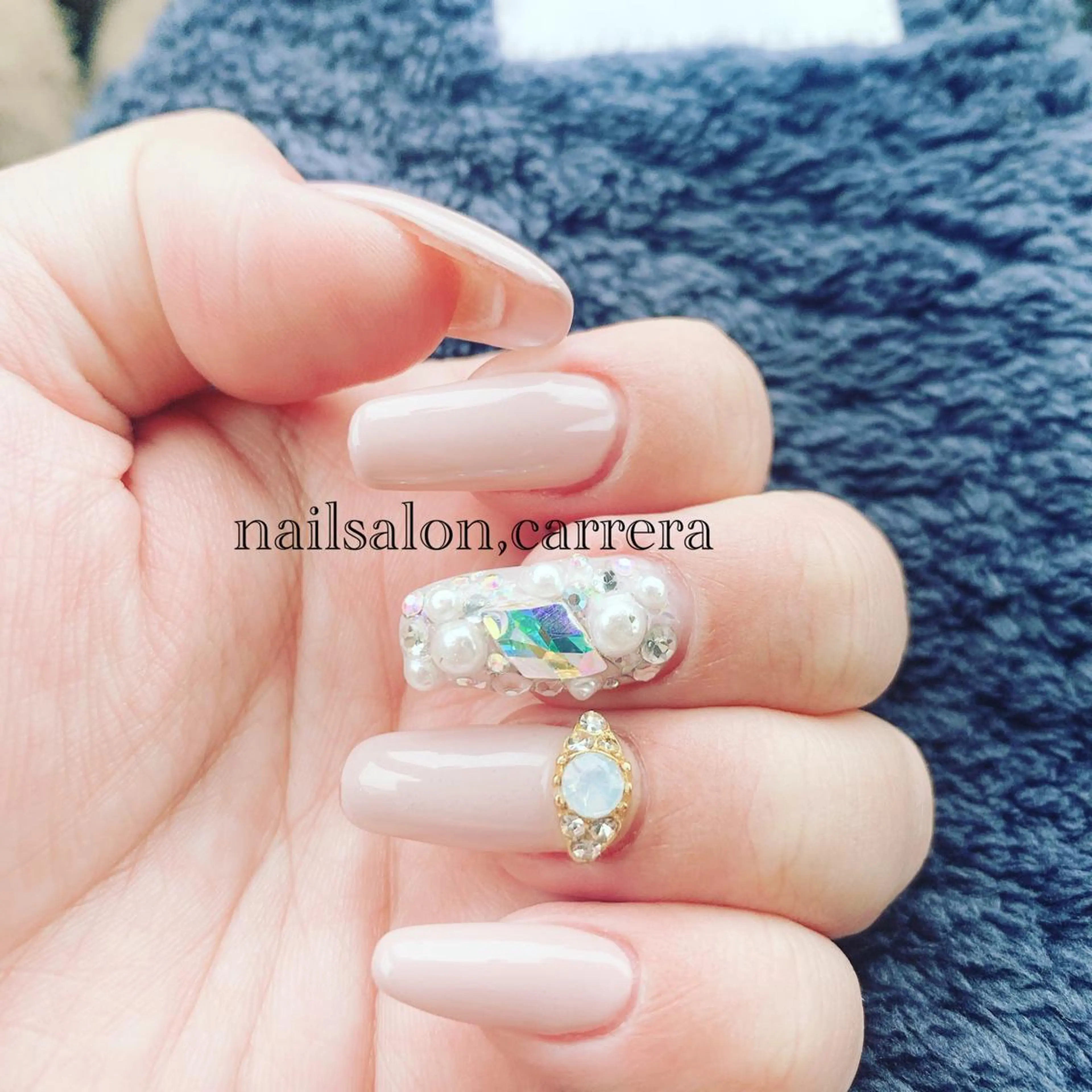 ネイル スカルプネイル スクエアネイル Bon Amieのネイルデザイン